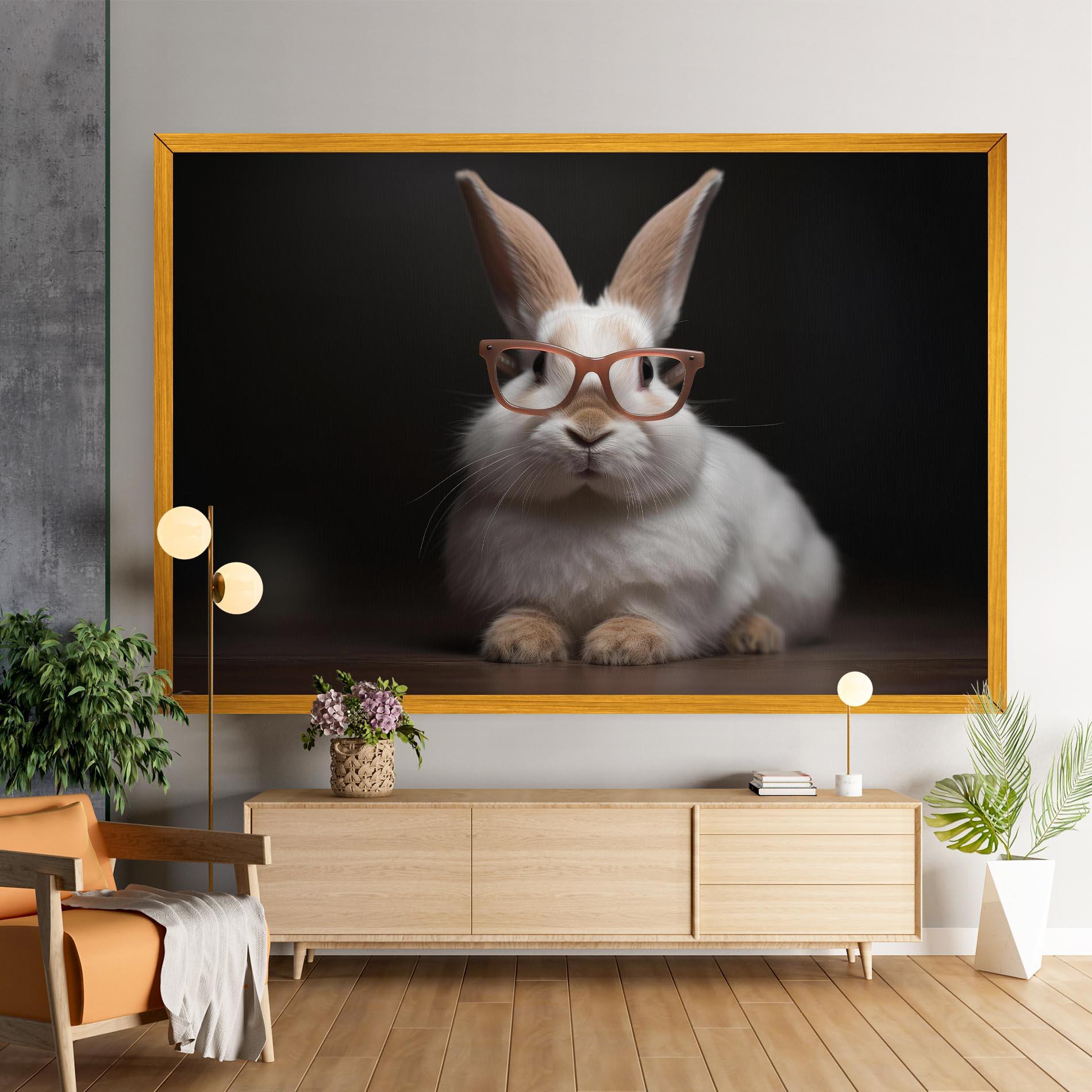 Leinwandbild Eyeglasses Bunny mockup 9
