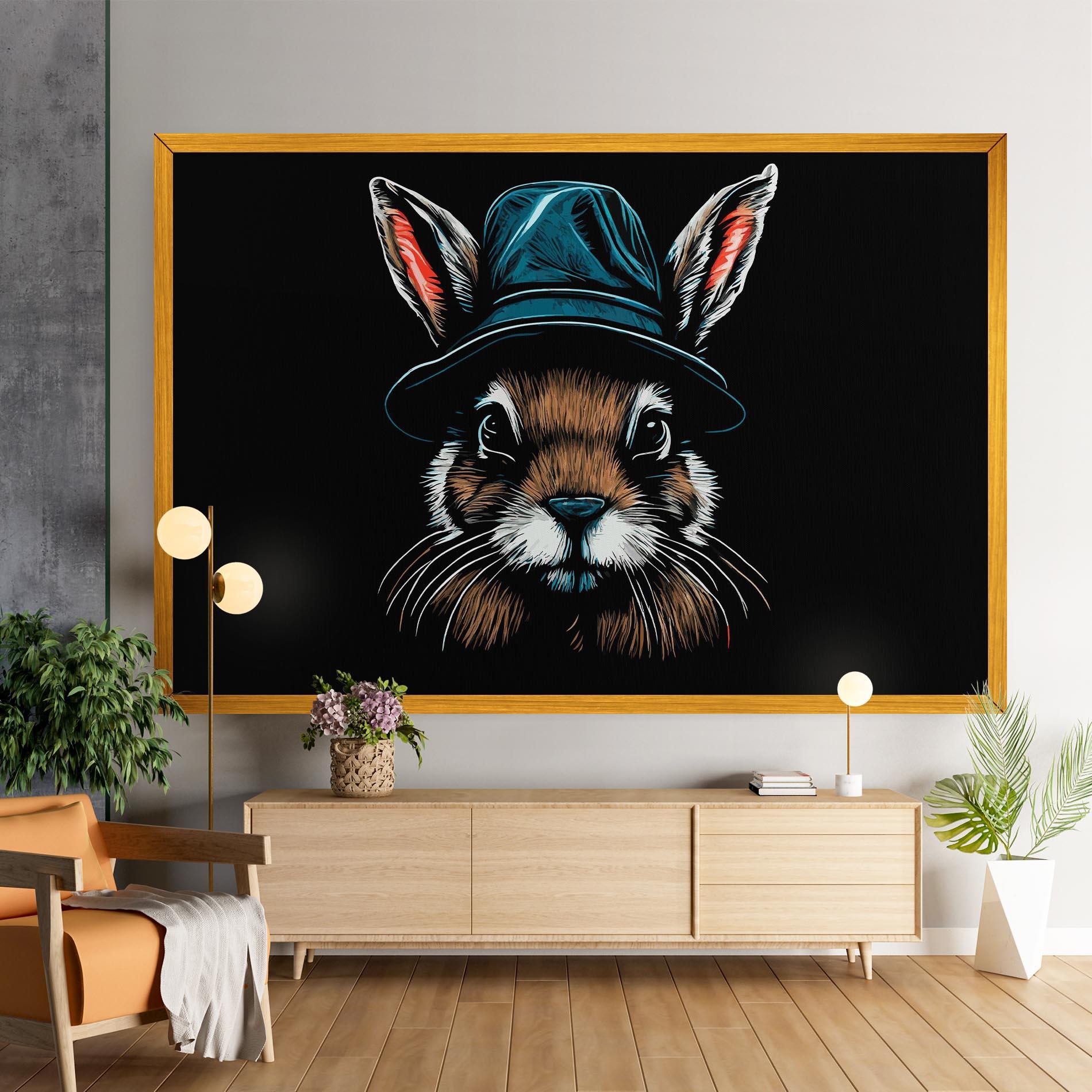 Leinwandbild Hat Bunny mockup 9