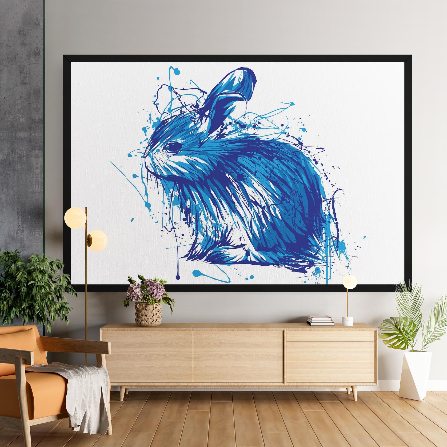 Leinwandbild Blue Bunny mockup 9
