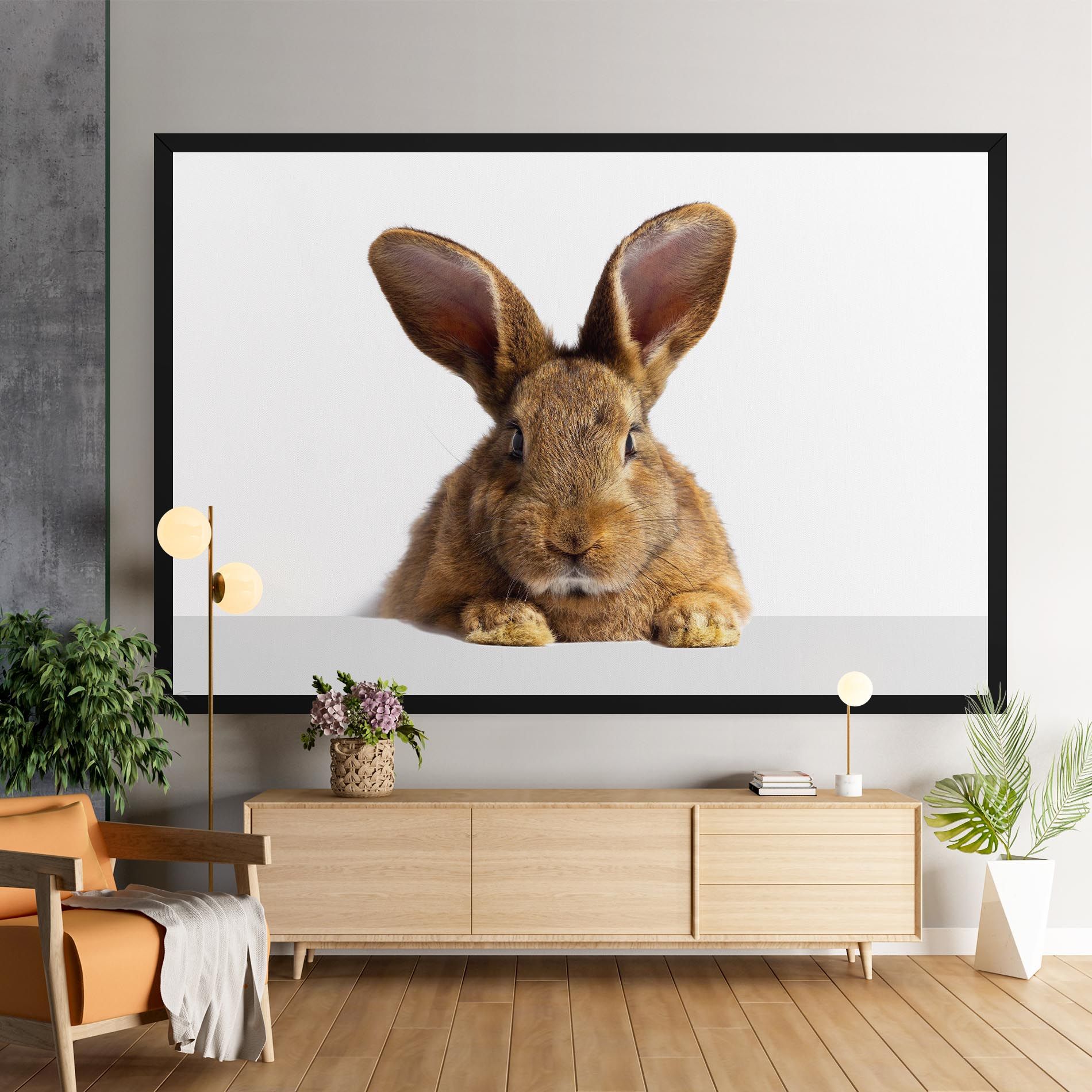 Brown Cute Bunny mockup 9