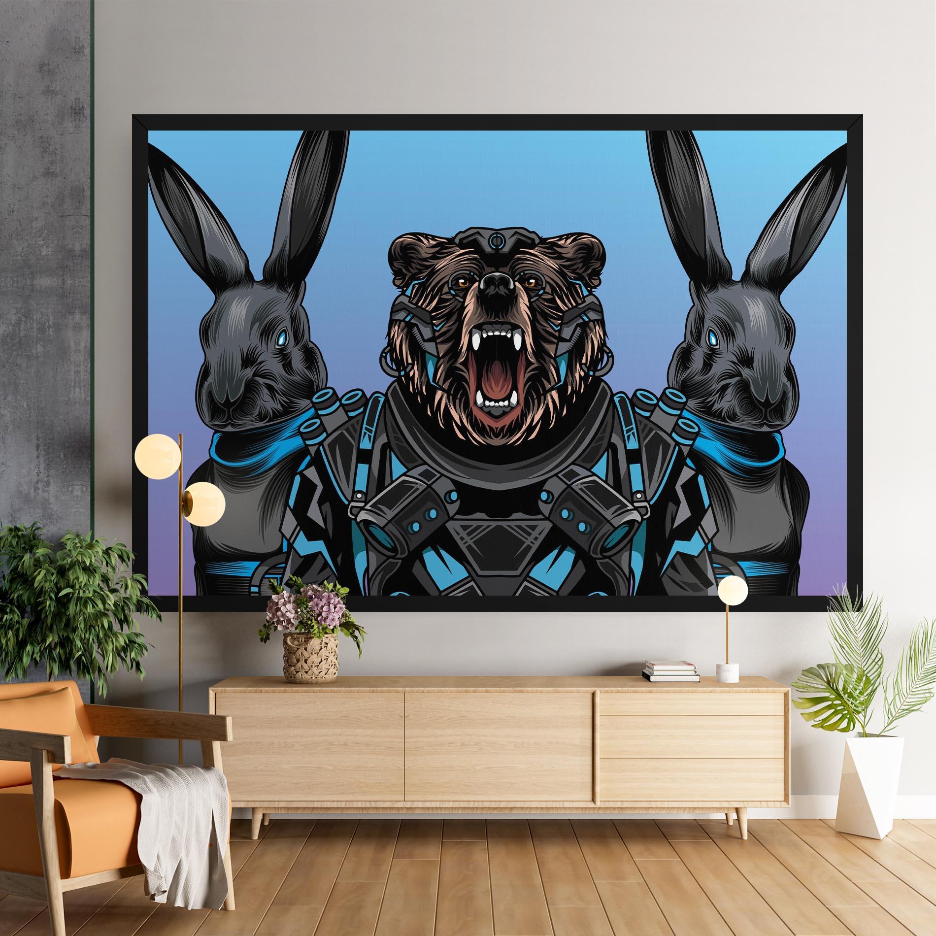 Leinwandbild Bunny Bear mockup 9