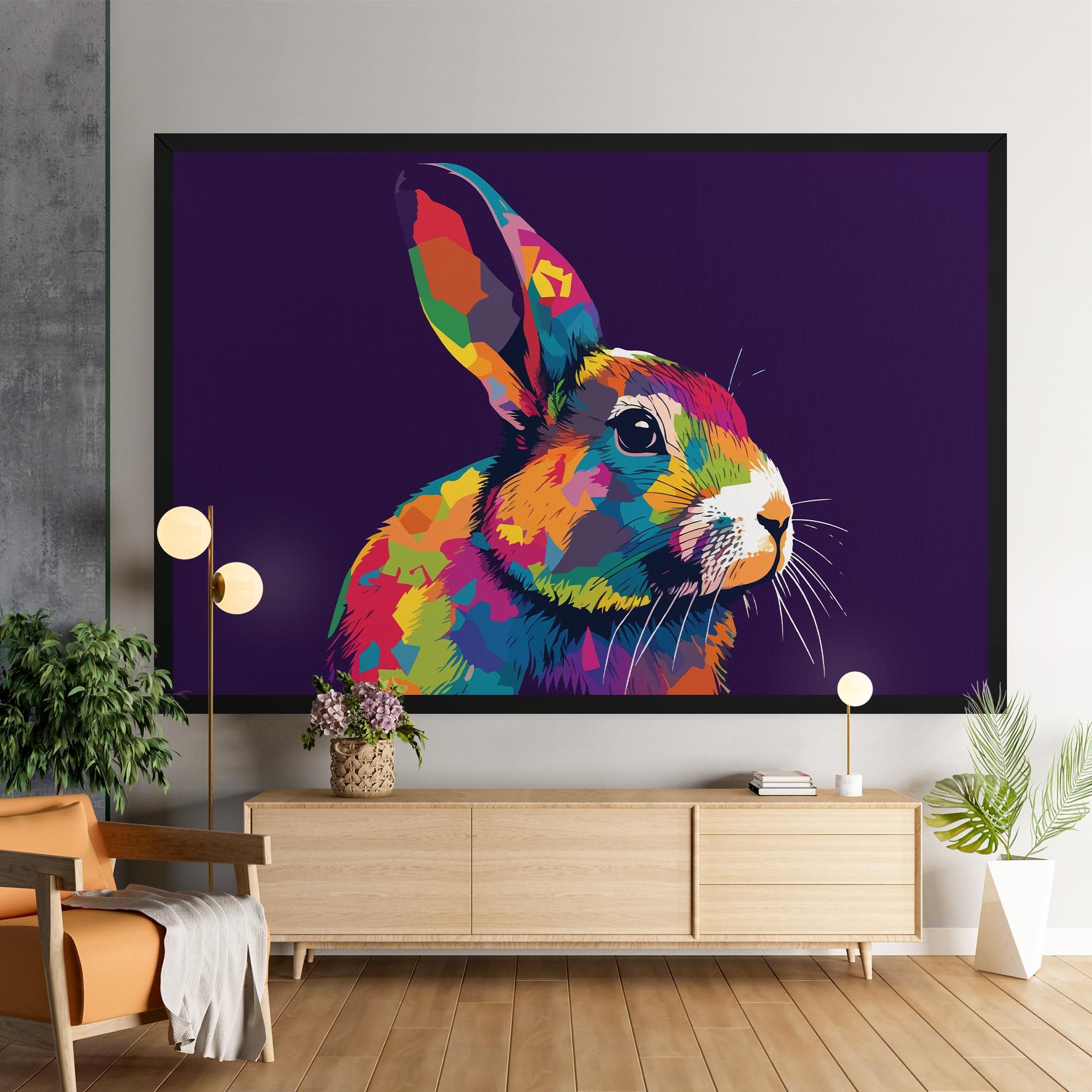 Bunny On Purple mockup 9