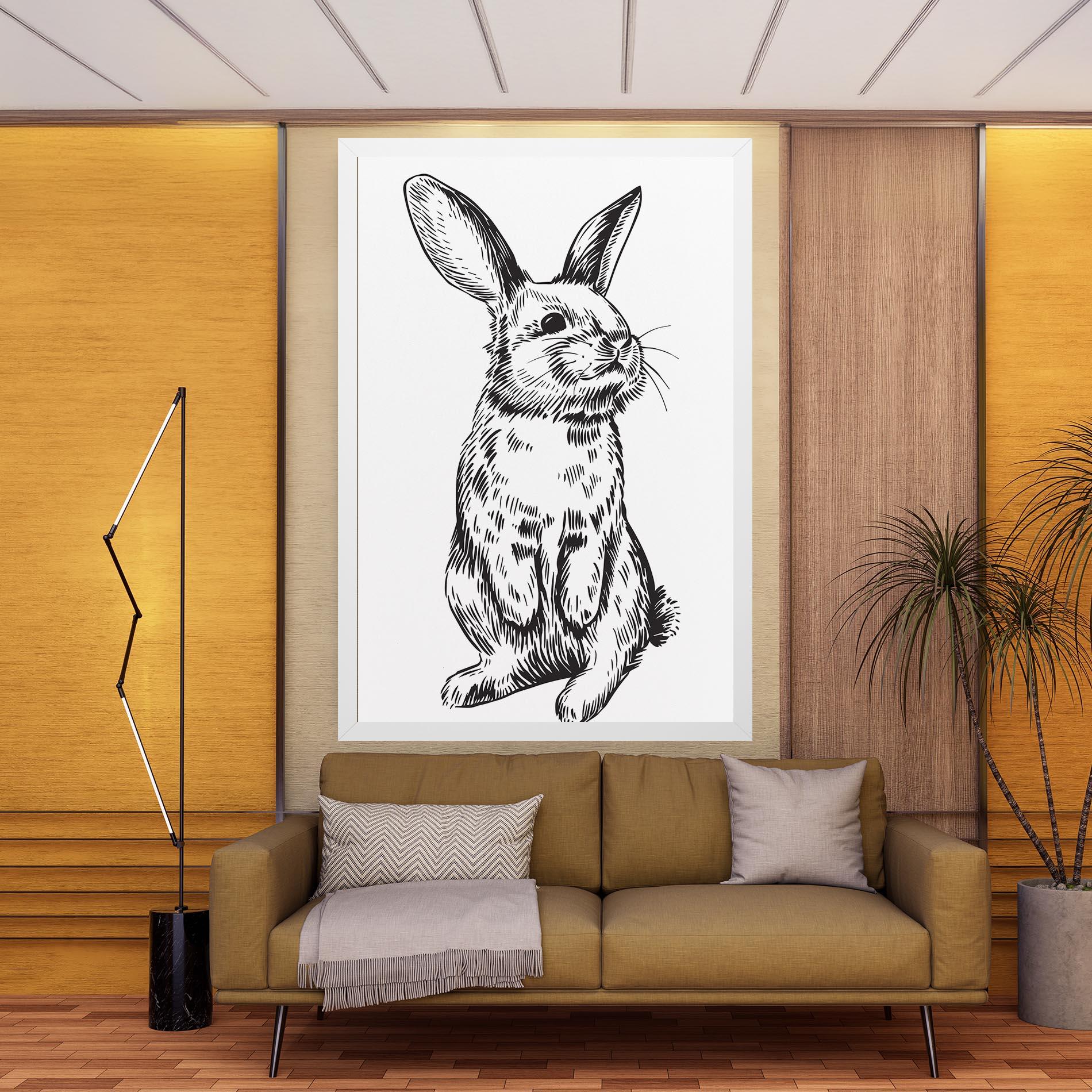 Leinwandbild Cute Bunny mockup 9