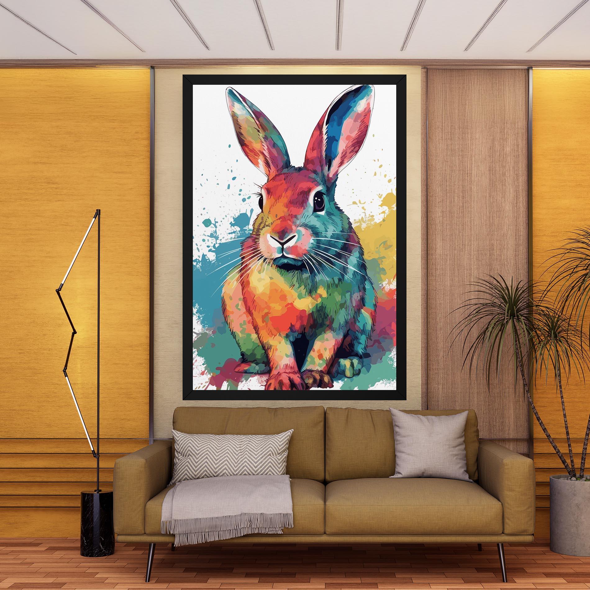 Leinwandbild Brush Rabbit mockup 9