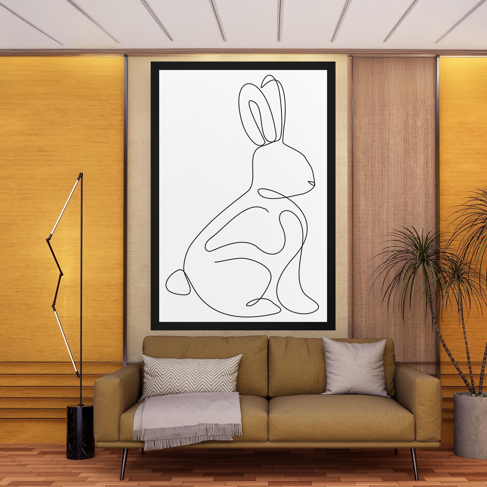 Leinwandbild Cute Rabbit mockup 9
