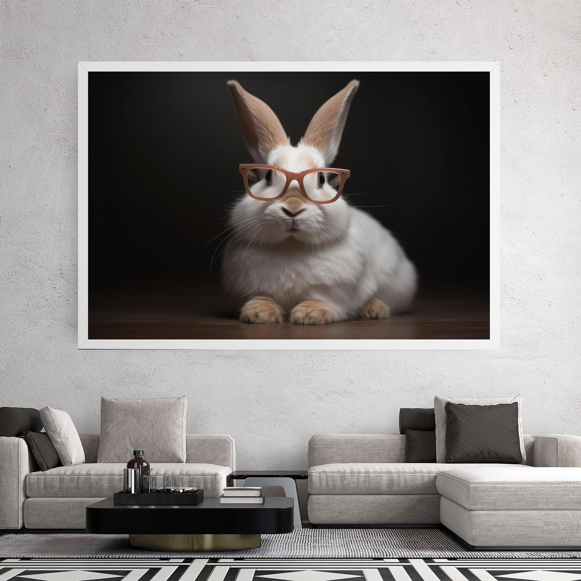 Leinwandbild Eyeglasses Bunny mockup 2