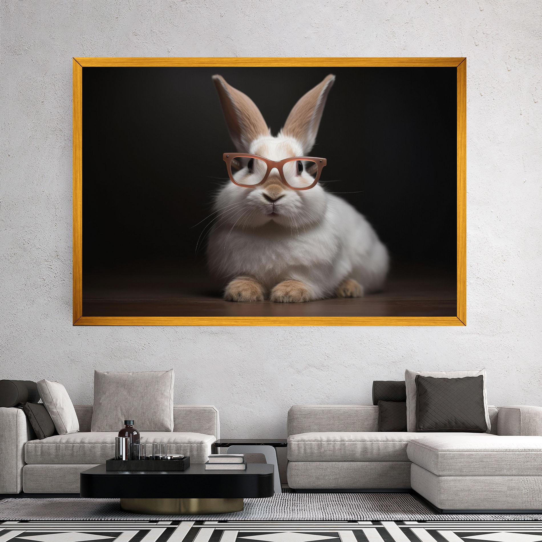 Leinwandbild Eyeglasses Bunny mockup 2