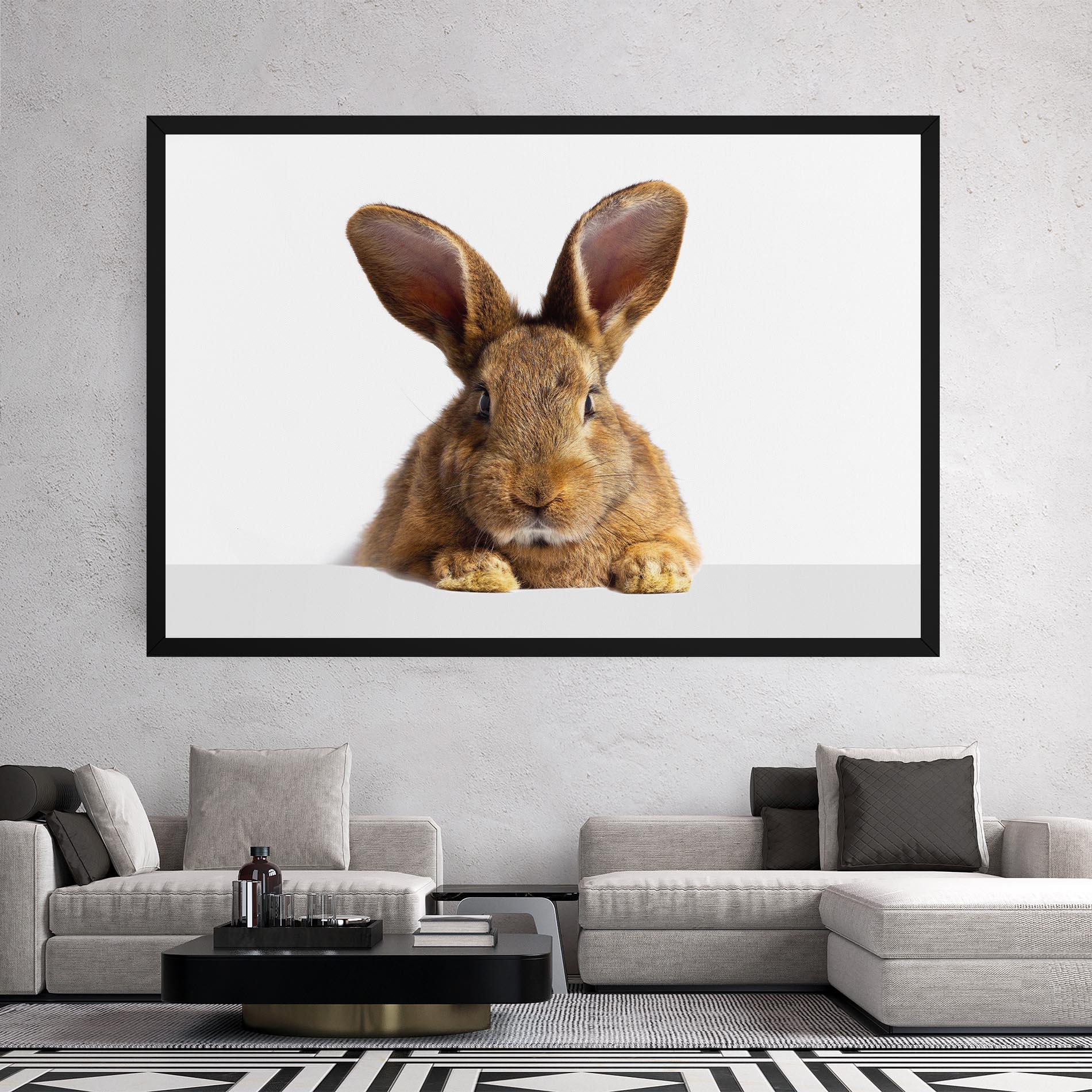 Leinwandbild Brown Cute Bunny mockup 2