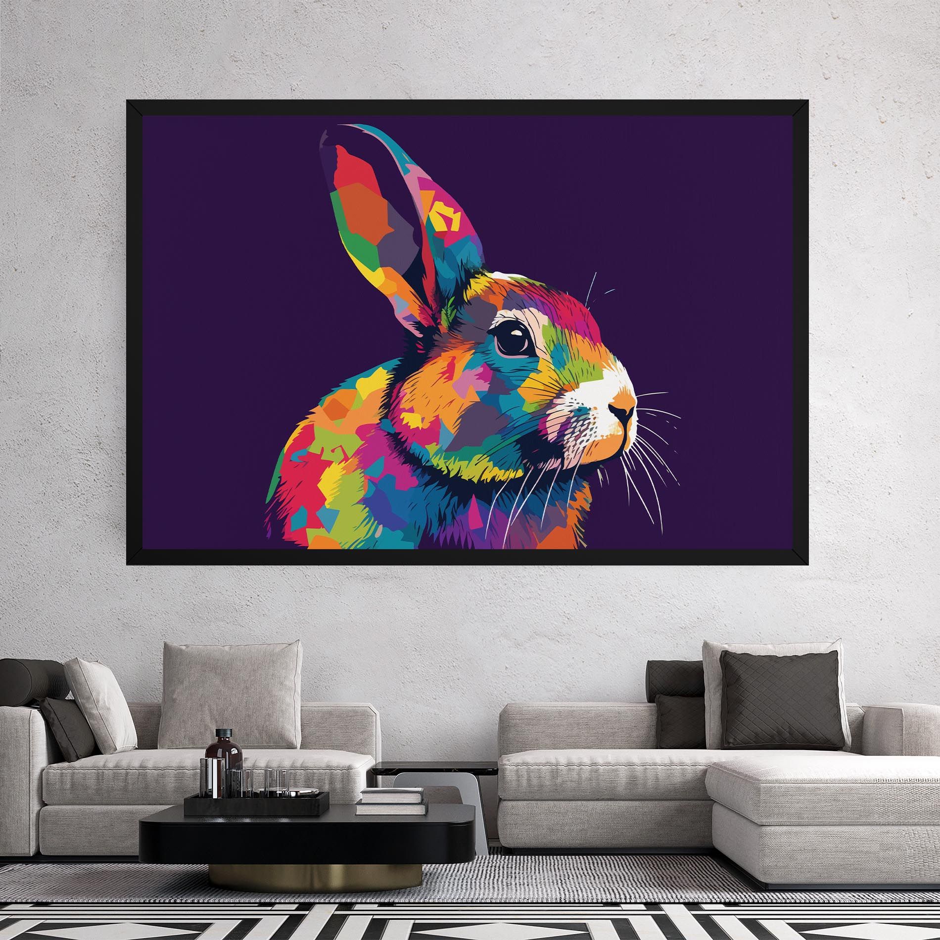 Bunny On Purple mockup 2