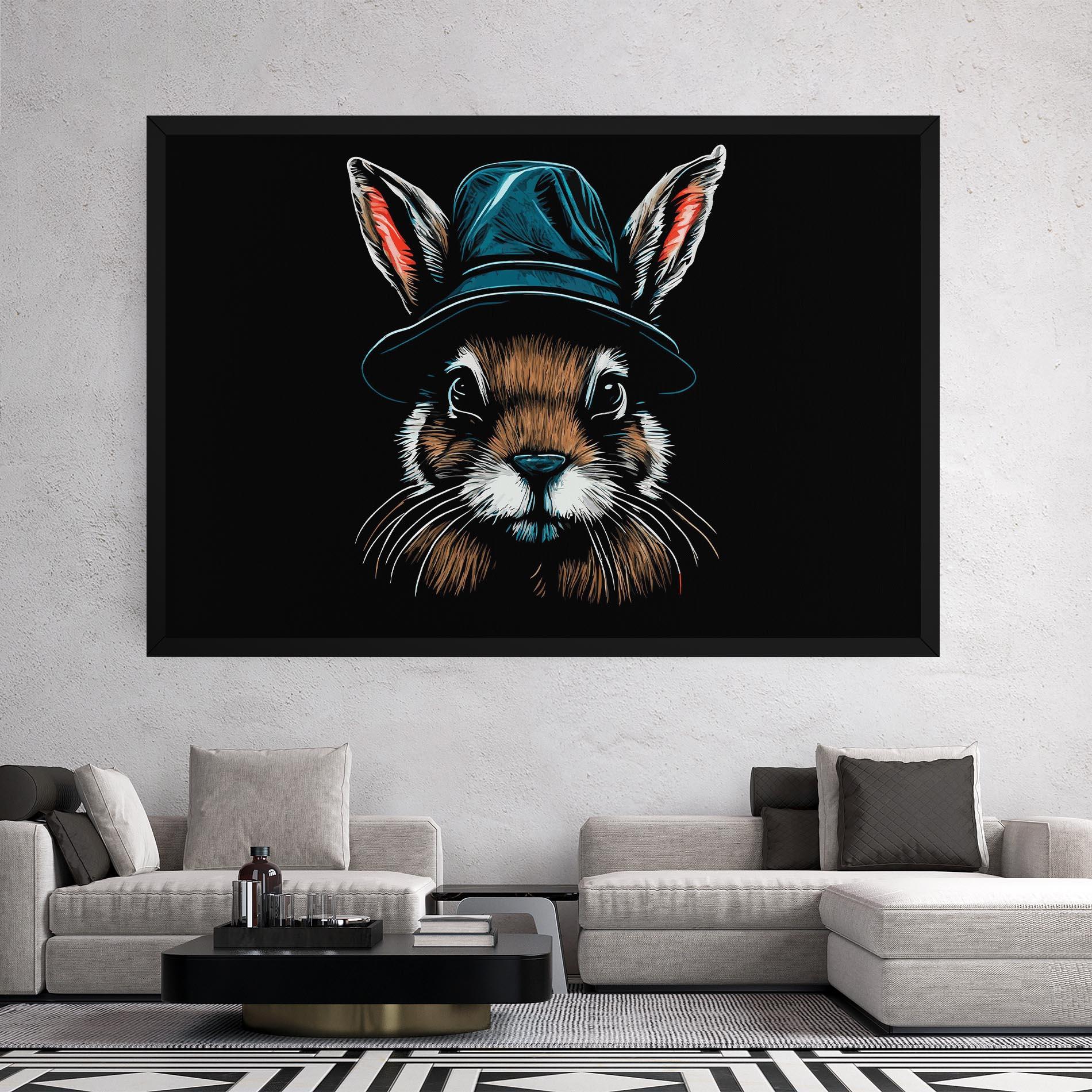Leinwandbild Hat Bunny mockup 2