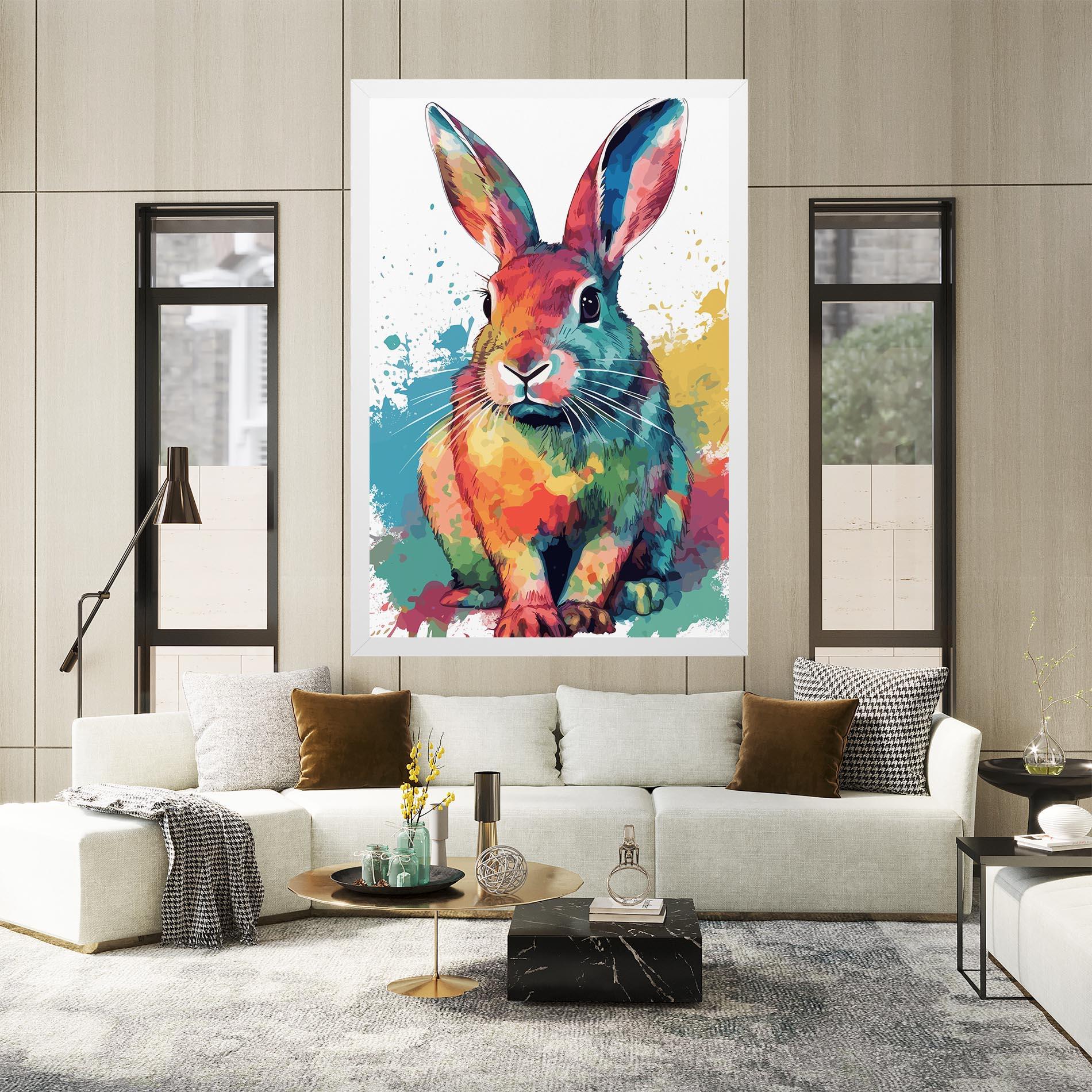 Leinwandbild Brush Rabbit mockup 2