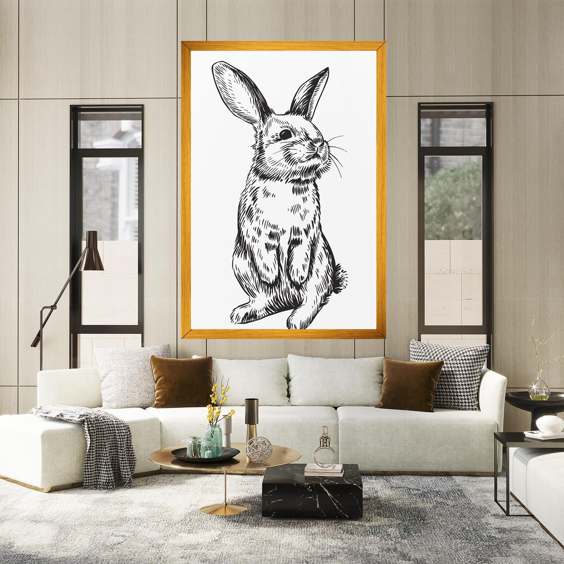 Leinwandbild Cute Bunny mockup 2