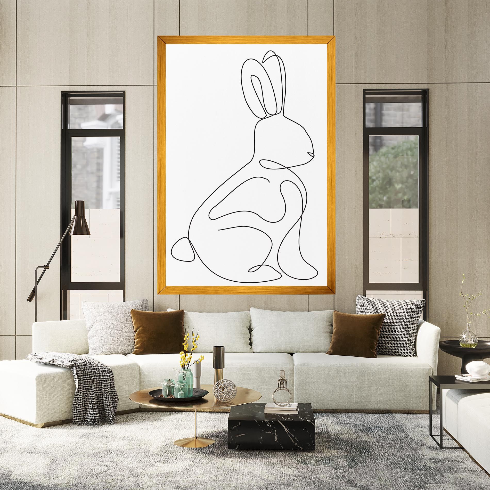 Cute Rabbit mockup 2
