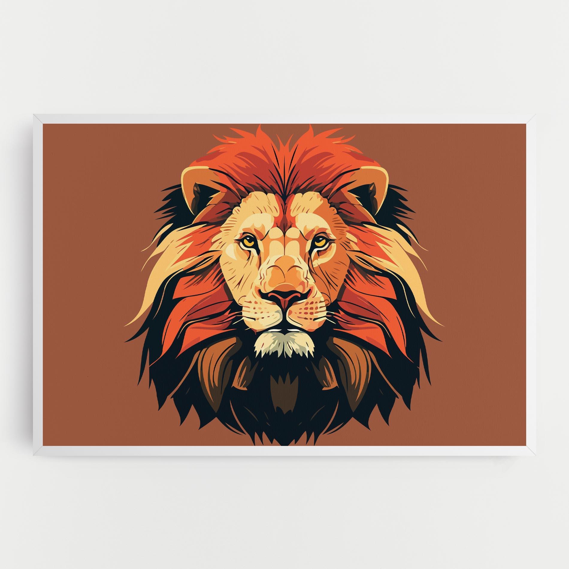 Leinwandbild African Lion mockup 0