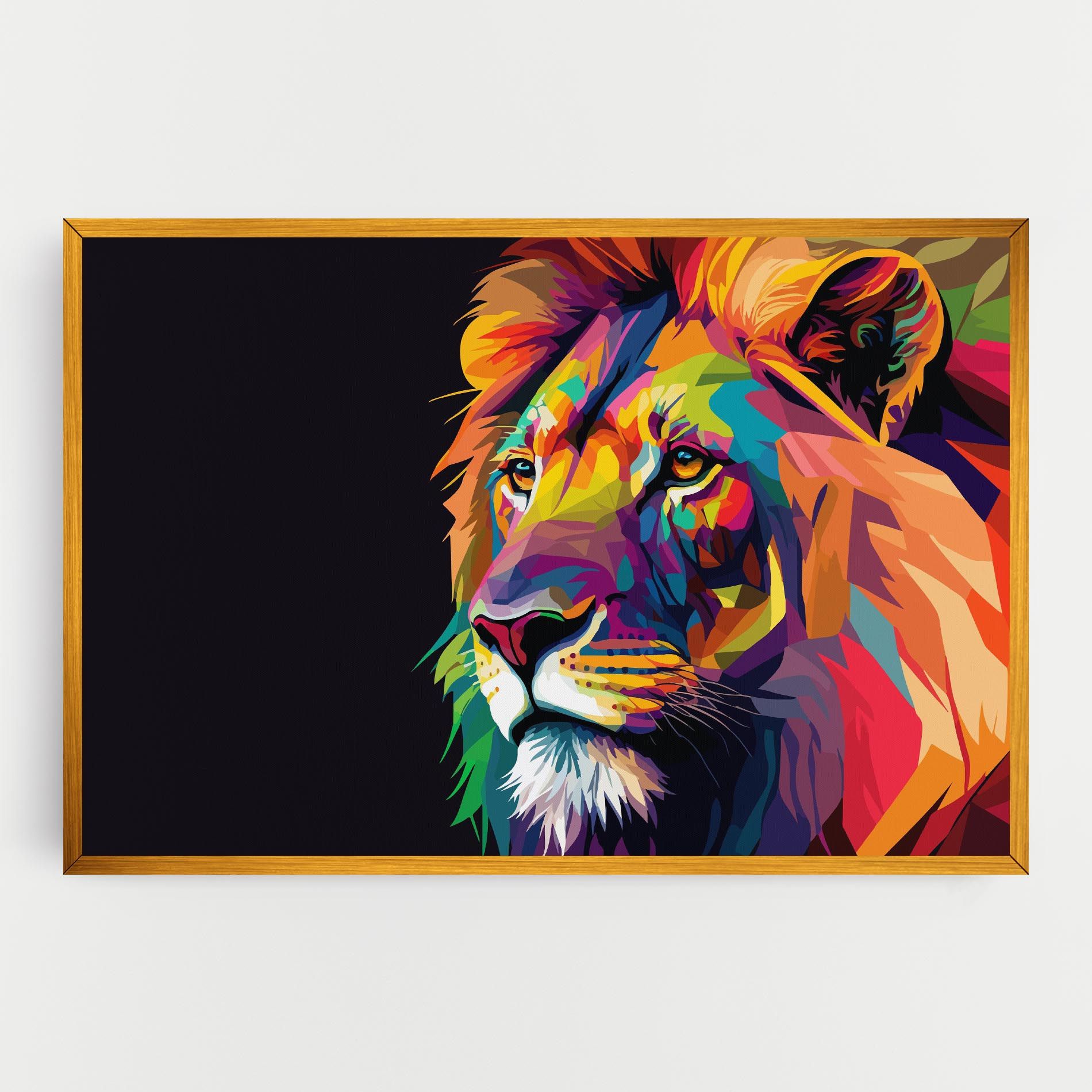 Colorful Lion mockup 0