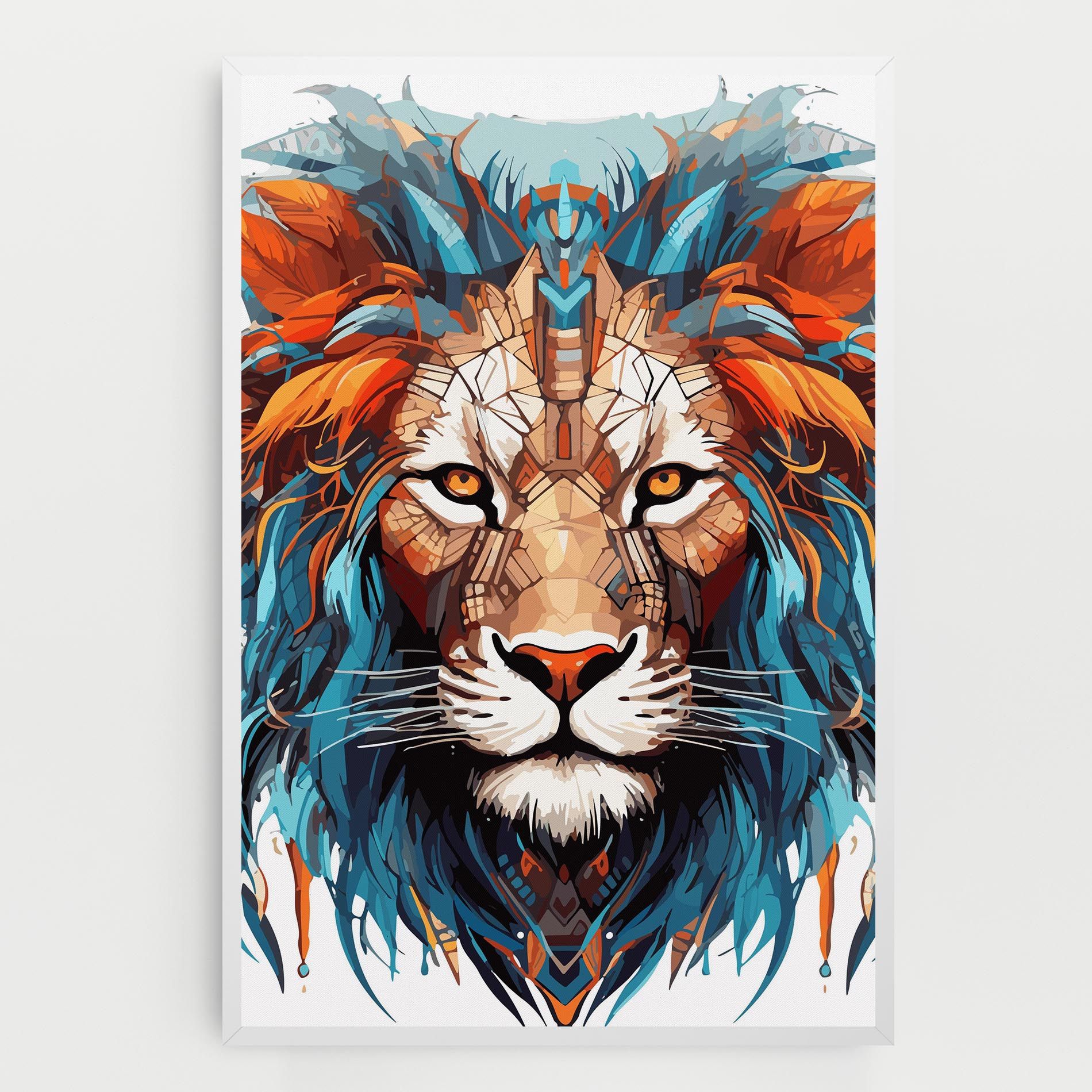 Blue Orange Lion mockup 0