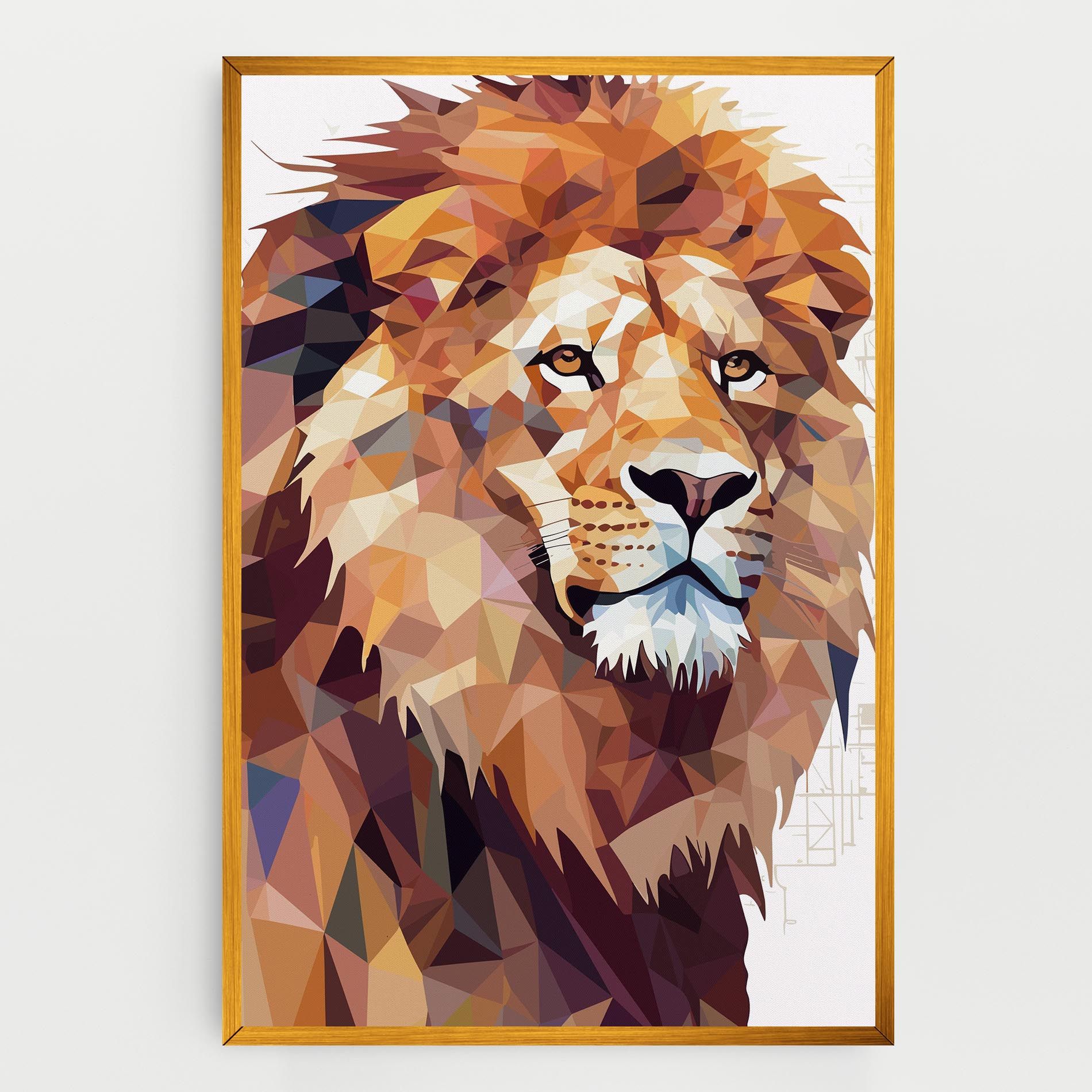 Artistic Lion Head mockup 0