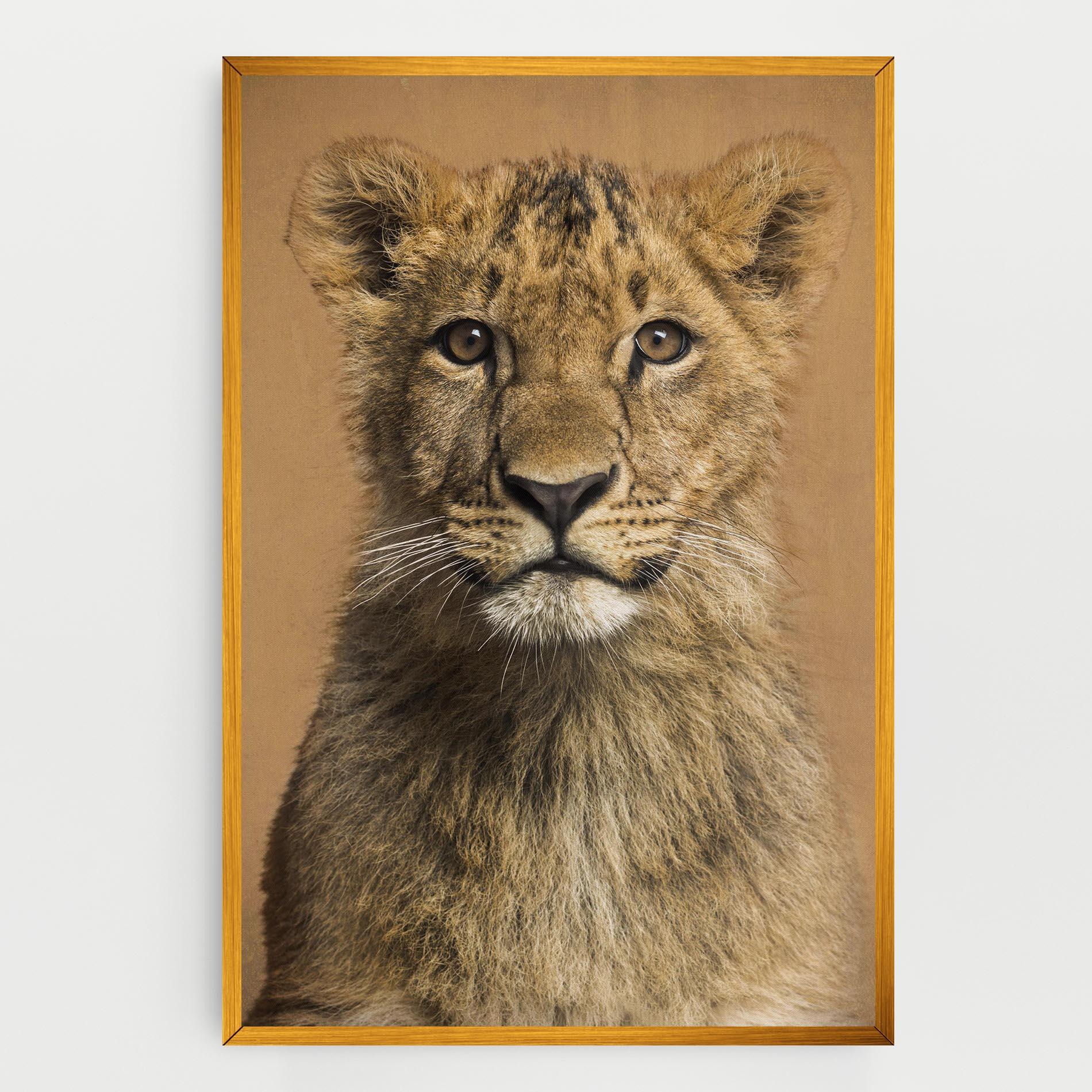 Leinwandbild Baby Lion mockup 0