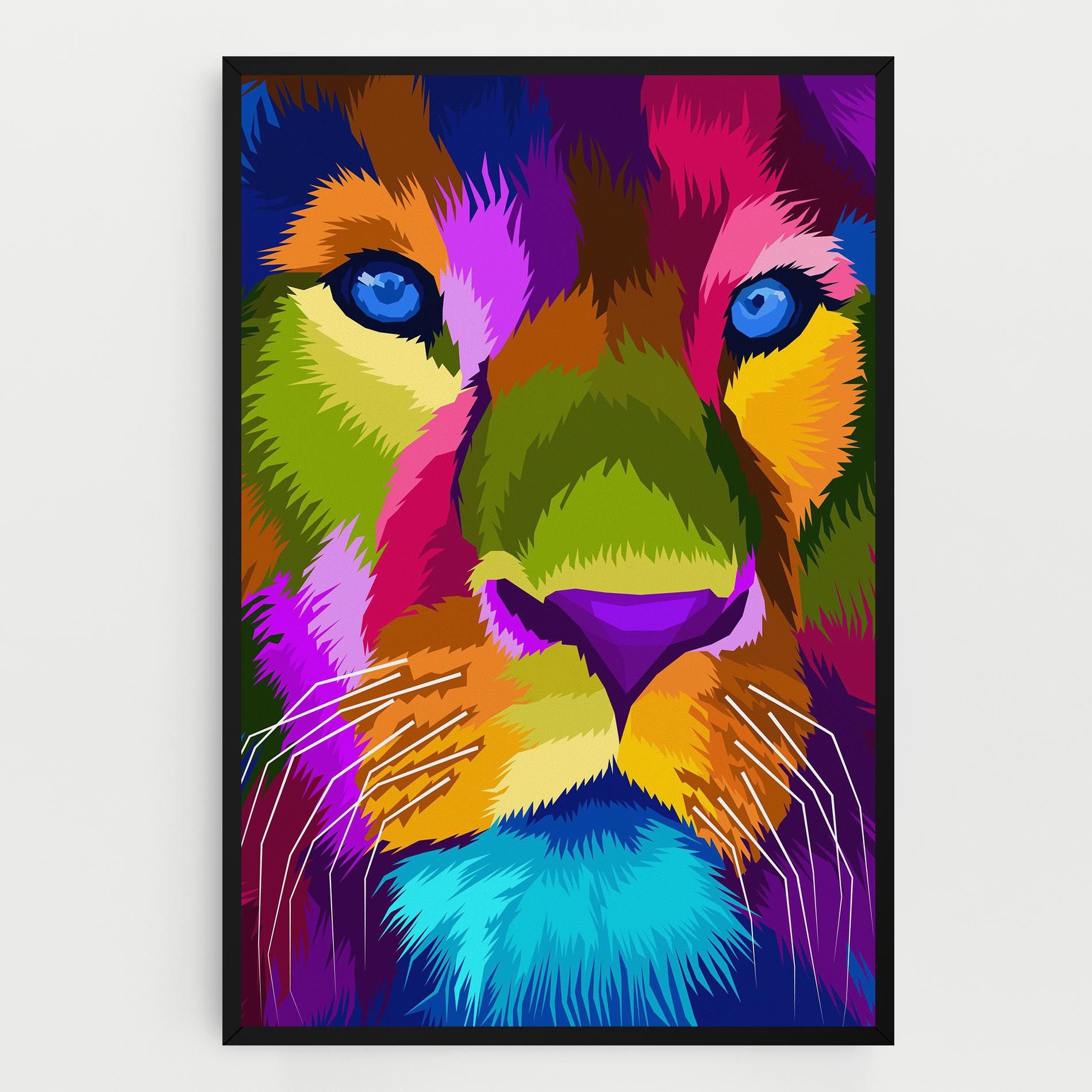 Color Lion Close Up mockup 0