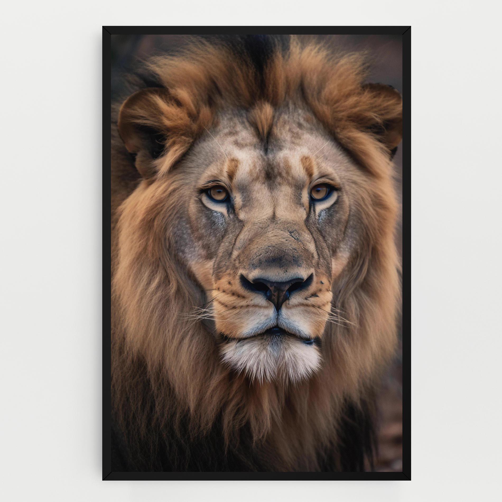 Leinwandbild Wild Lion View mockup 0