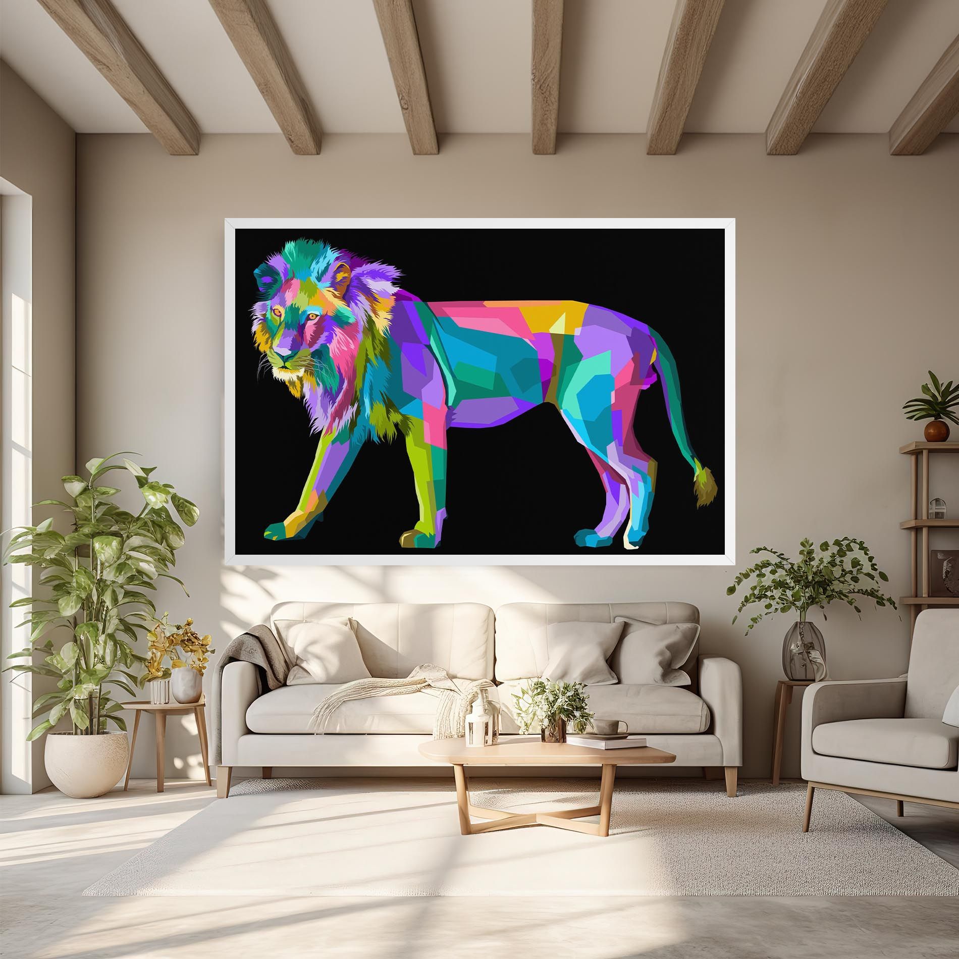 Lion Walking mockup 6