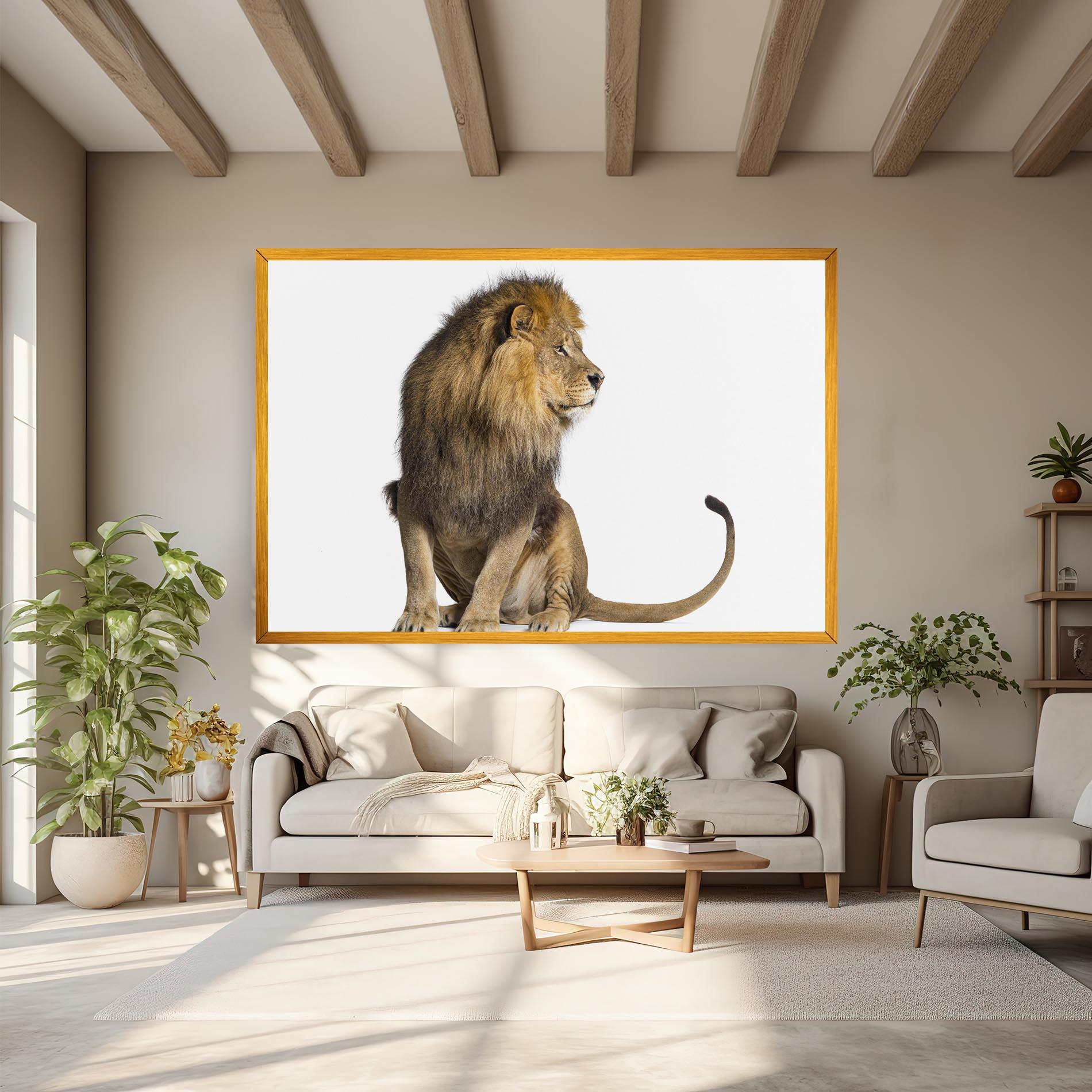 Leinwandbild Big Lion mockup 6