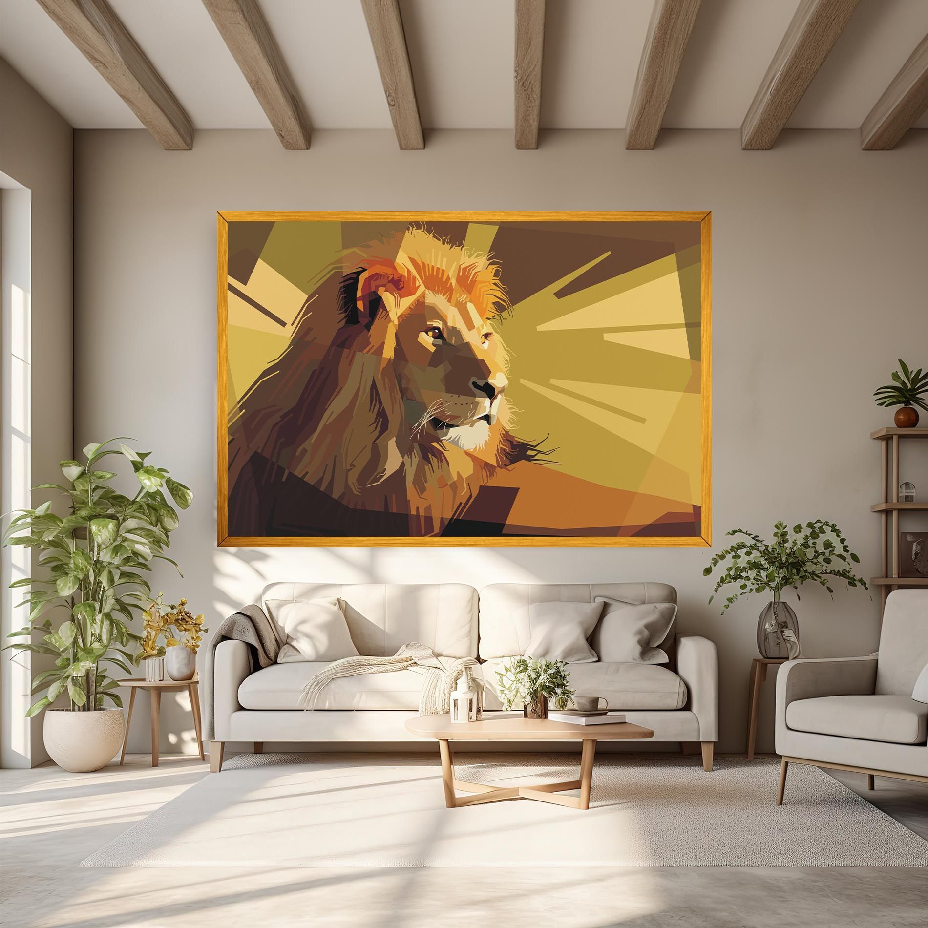 Lion Art mockup 6