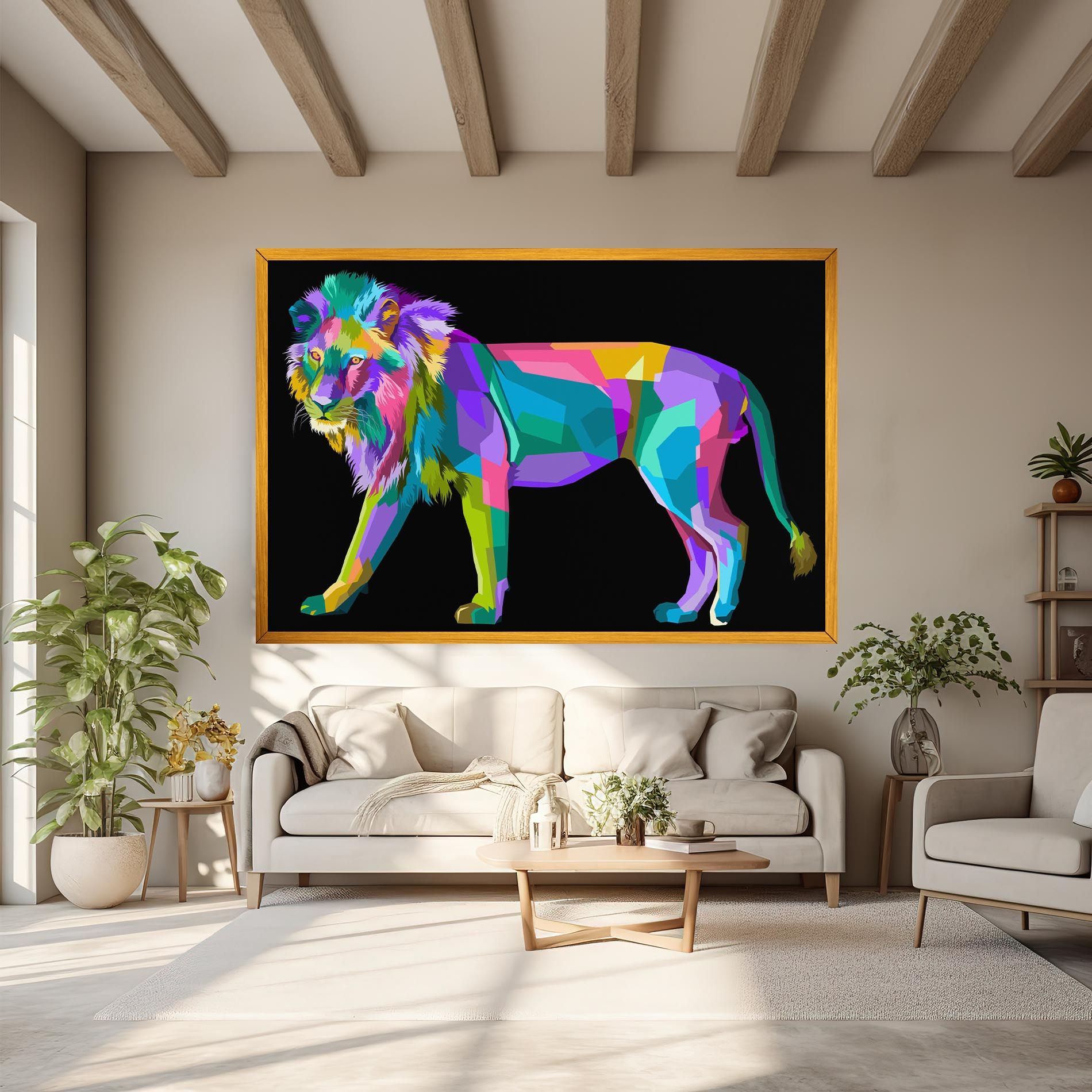 Lion Walking mockup 6