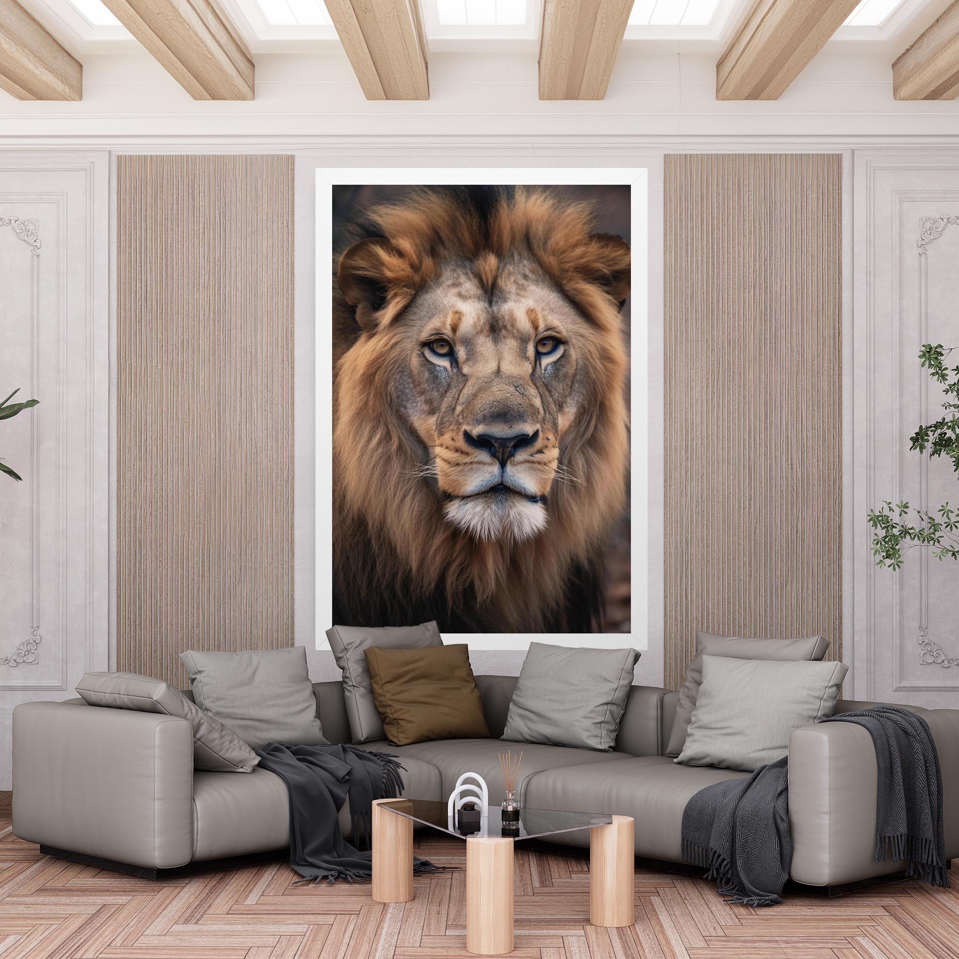 Leinwandbild Wild Lion View mockup 6