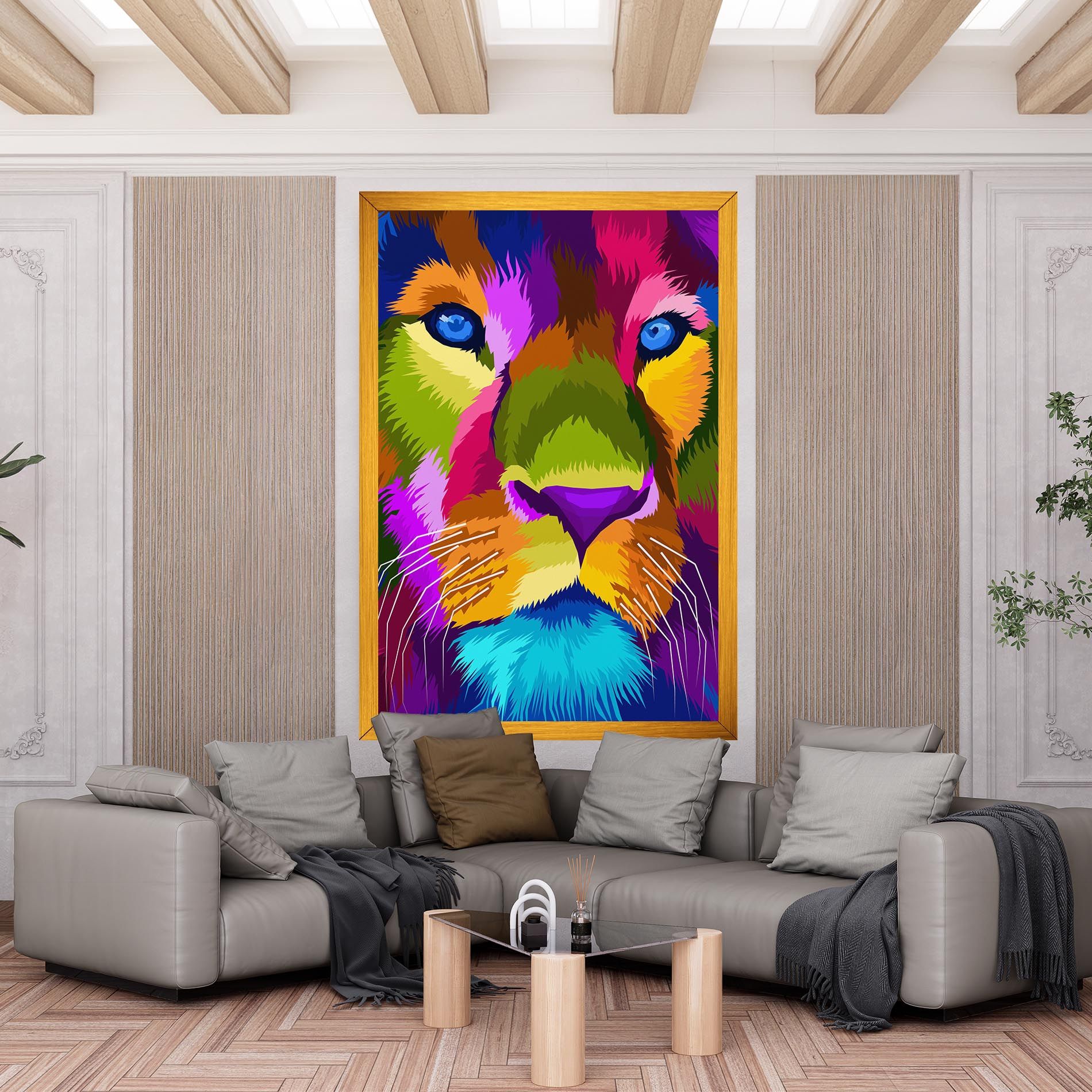 Color Lion Close Up mockup 6