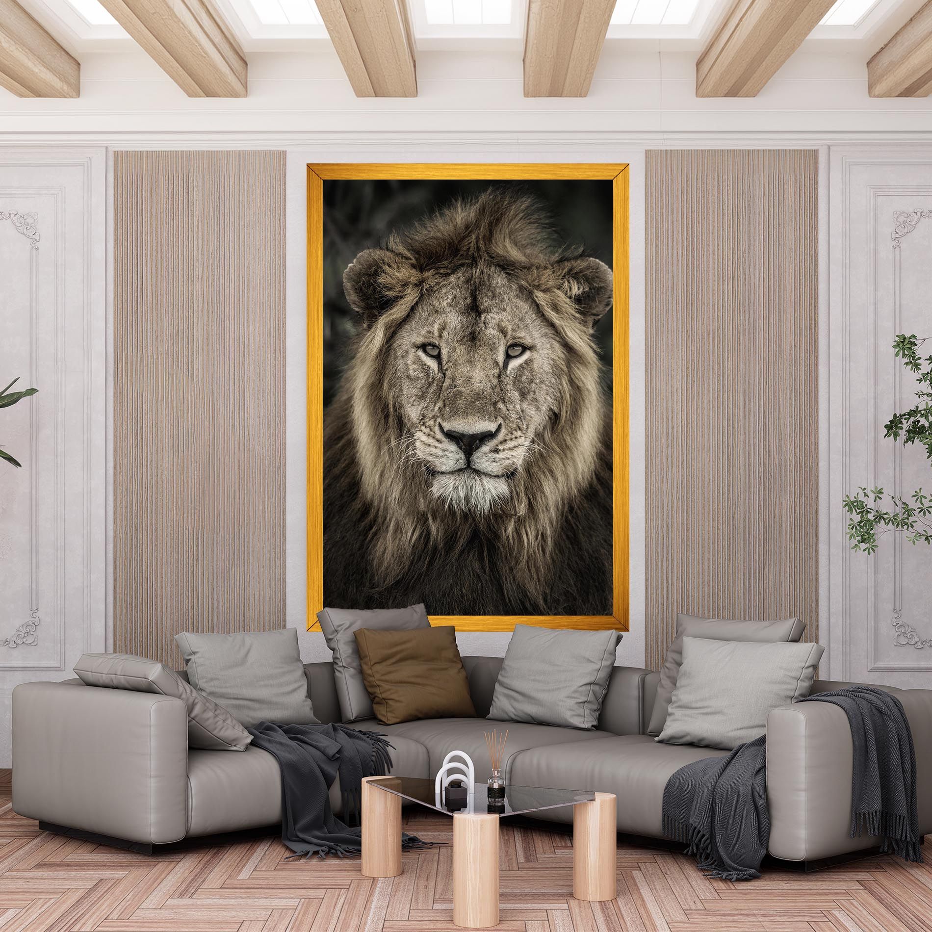 Lion Close Up mockup 6