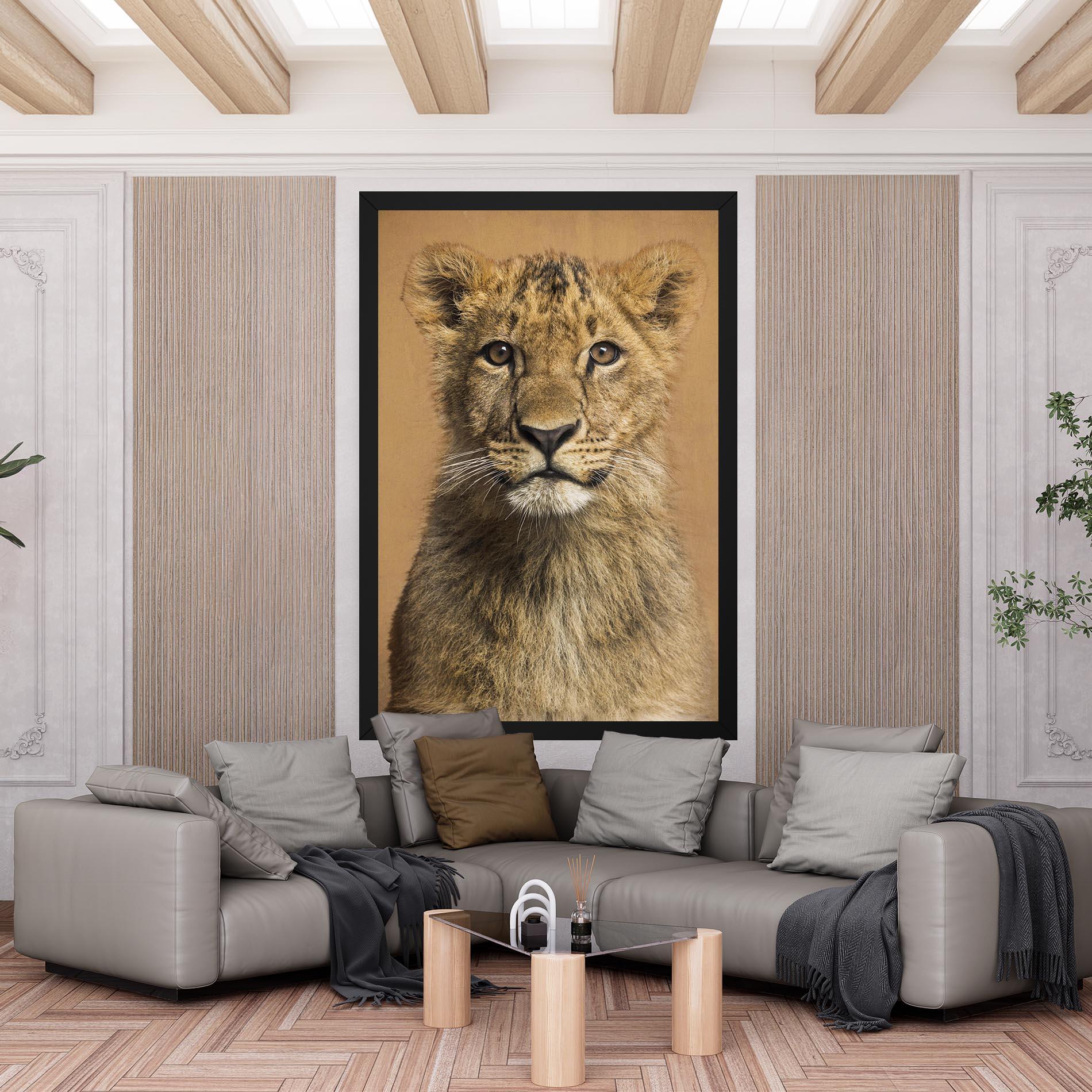 Leinwandbild Baby Lion mockup 6