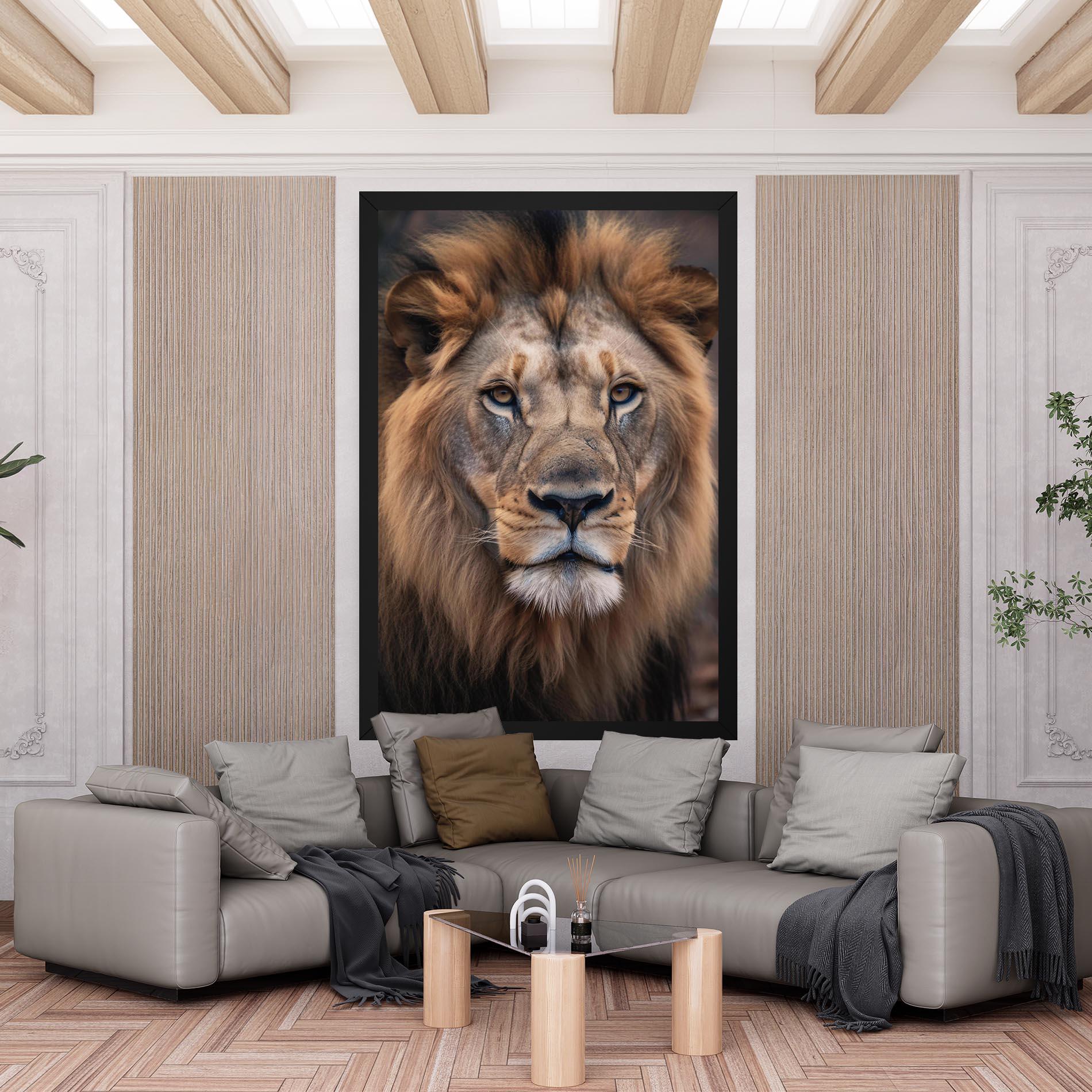 Leinwandbild Wild Lion View mockup 6