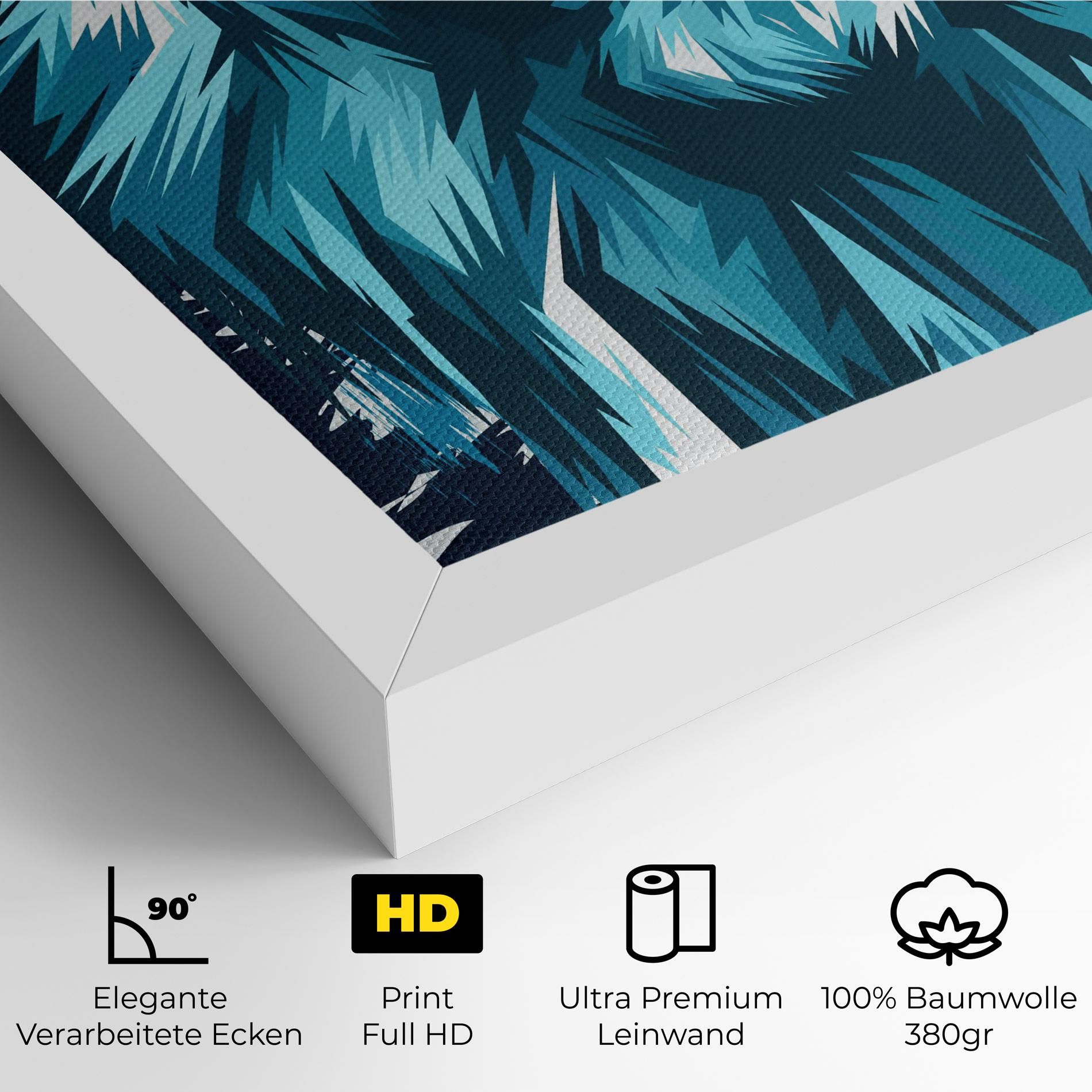 Blue Lion Head mockup 4