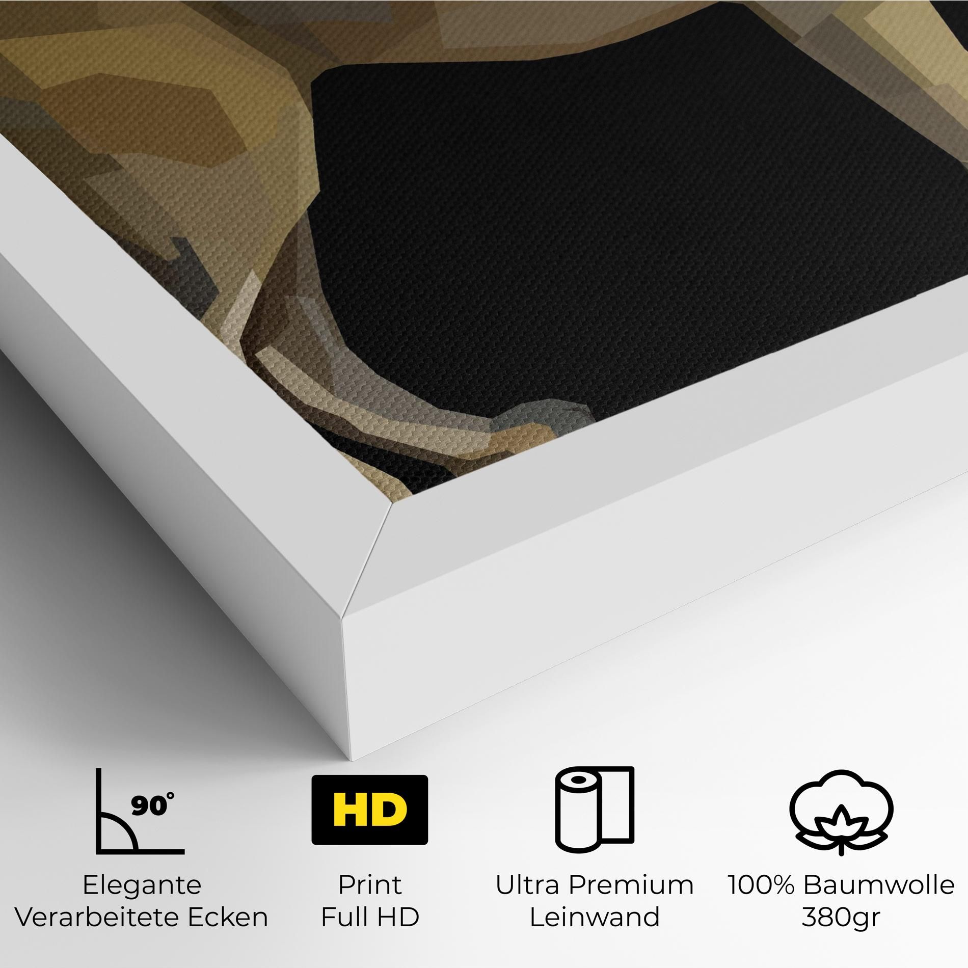 Lion Art On Black mockup 4