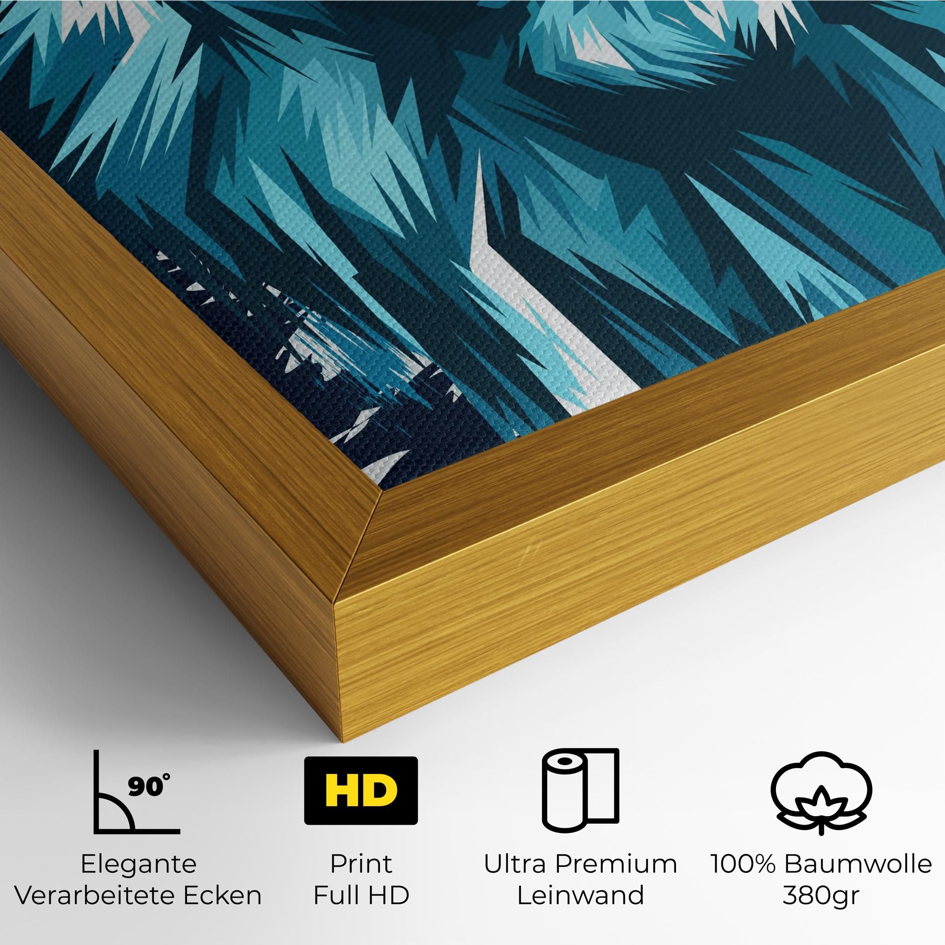 Blue Lion Head mockup 4