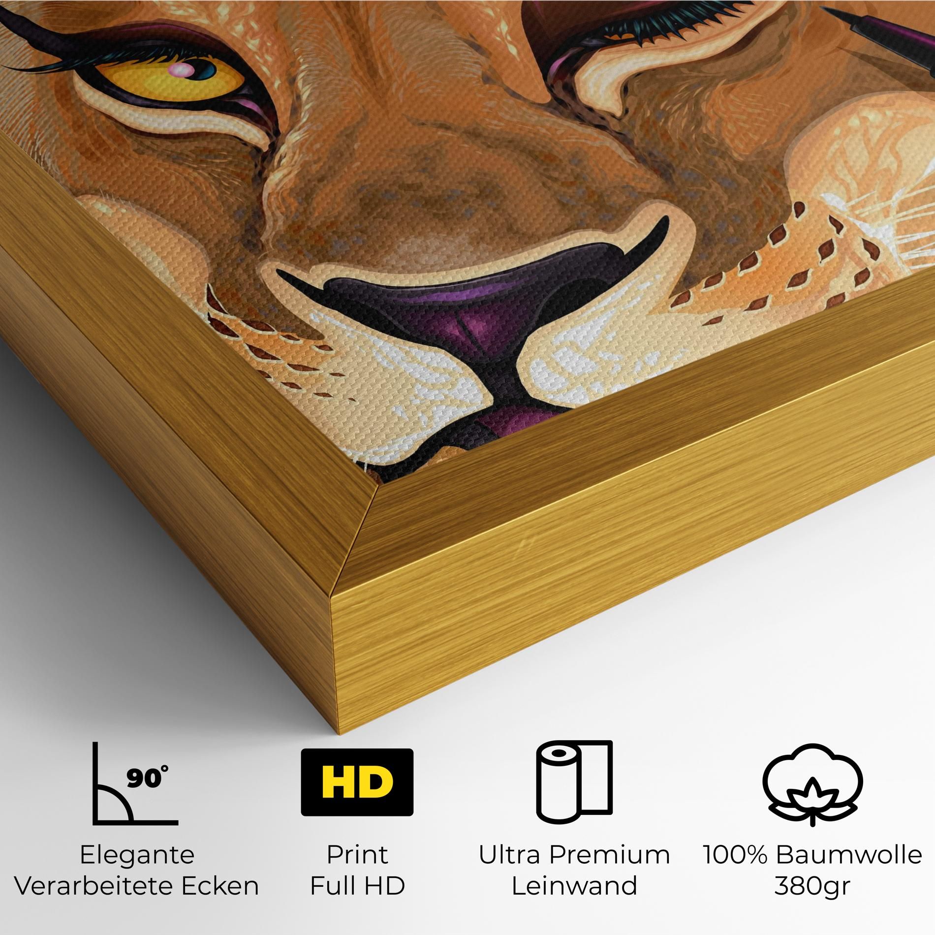 Female Lion Makeup mockup 4