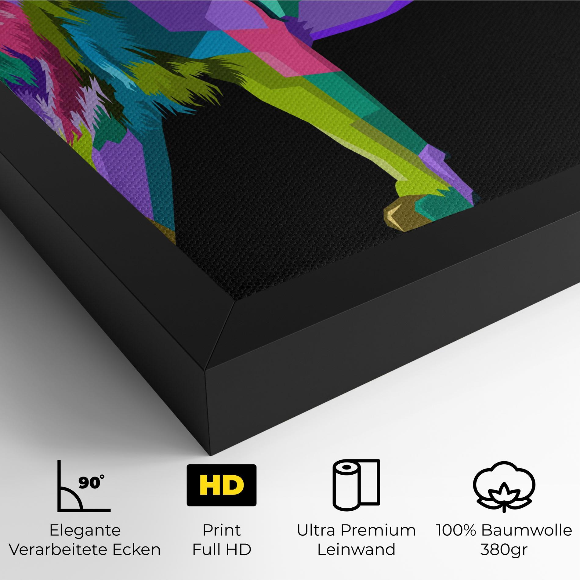 Leinwandbild Lion Walking mockup 4