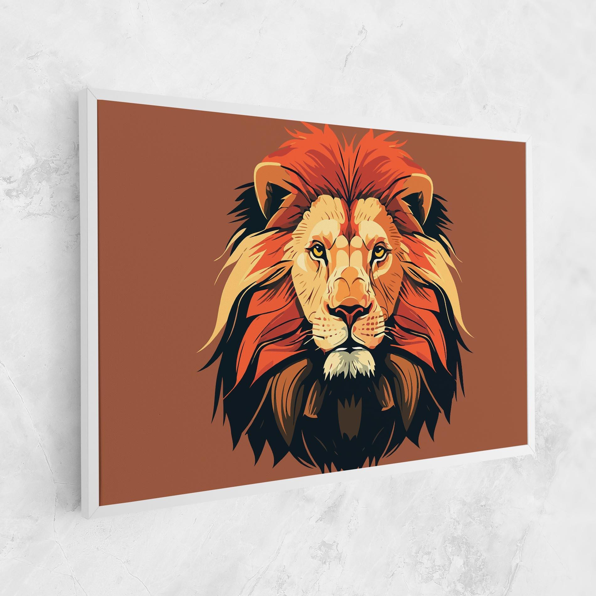 Leinwandbild African Lion mockup 1