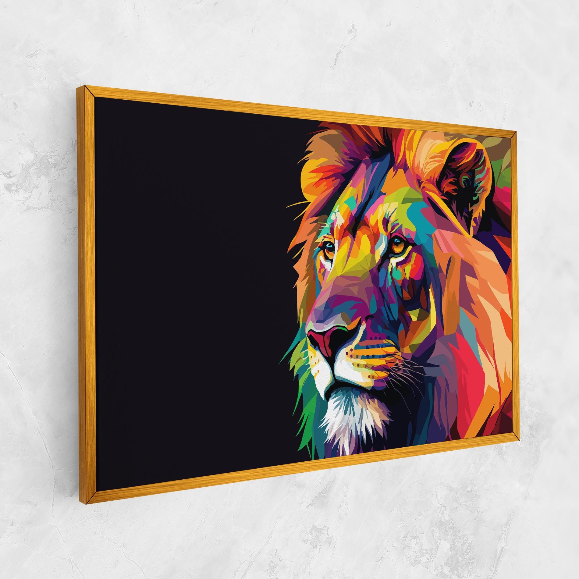 Colorful Lion mockup 1