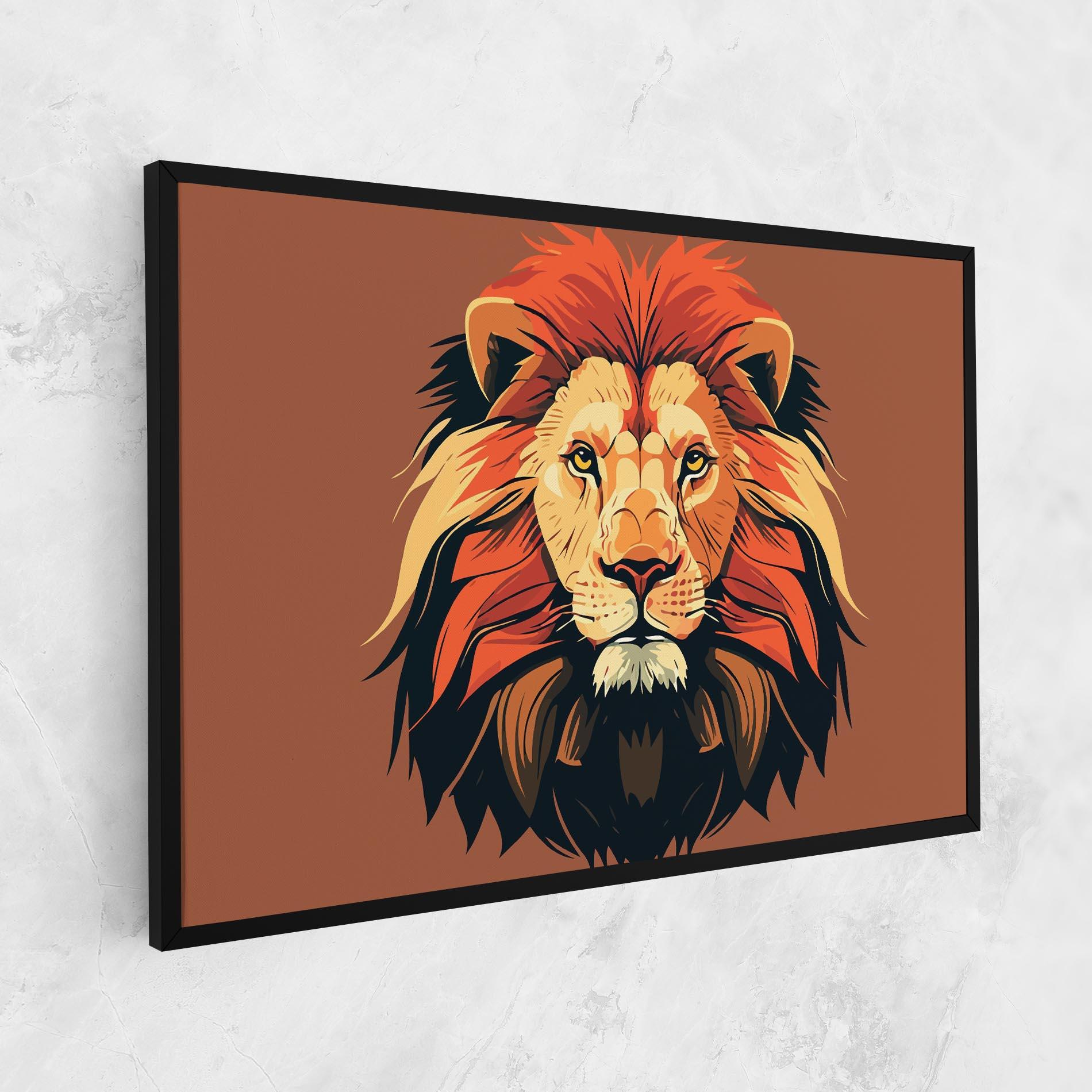 Leinwandbild African Lion mockup 1