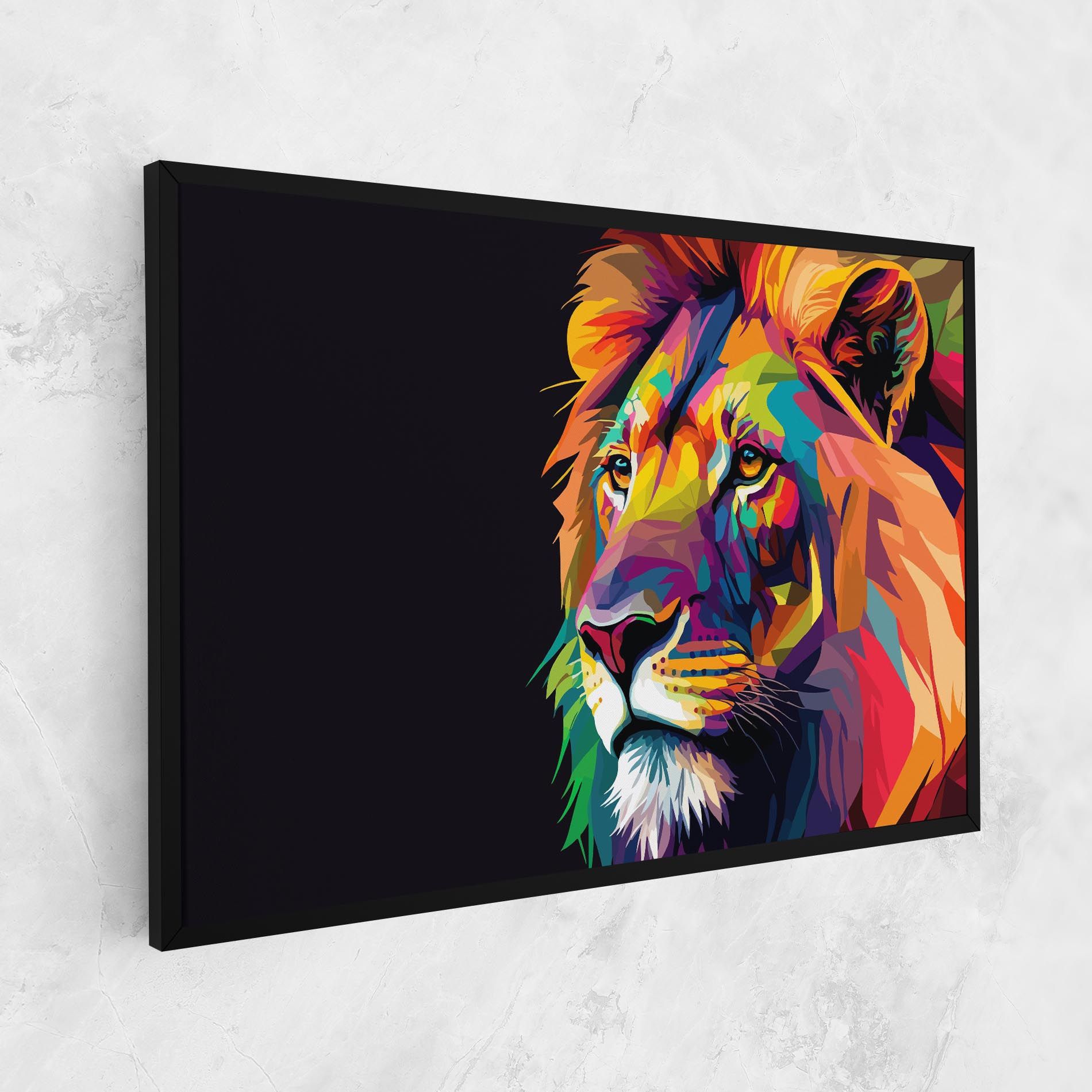 Colorful Lion mockup 1