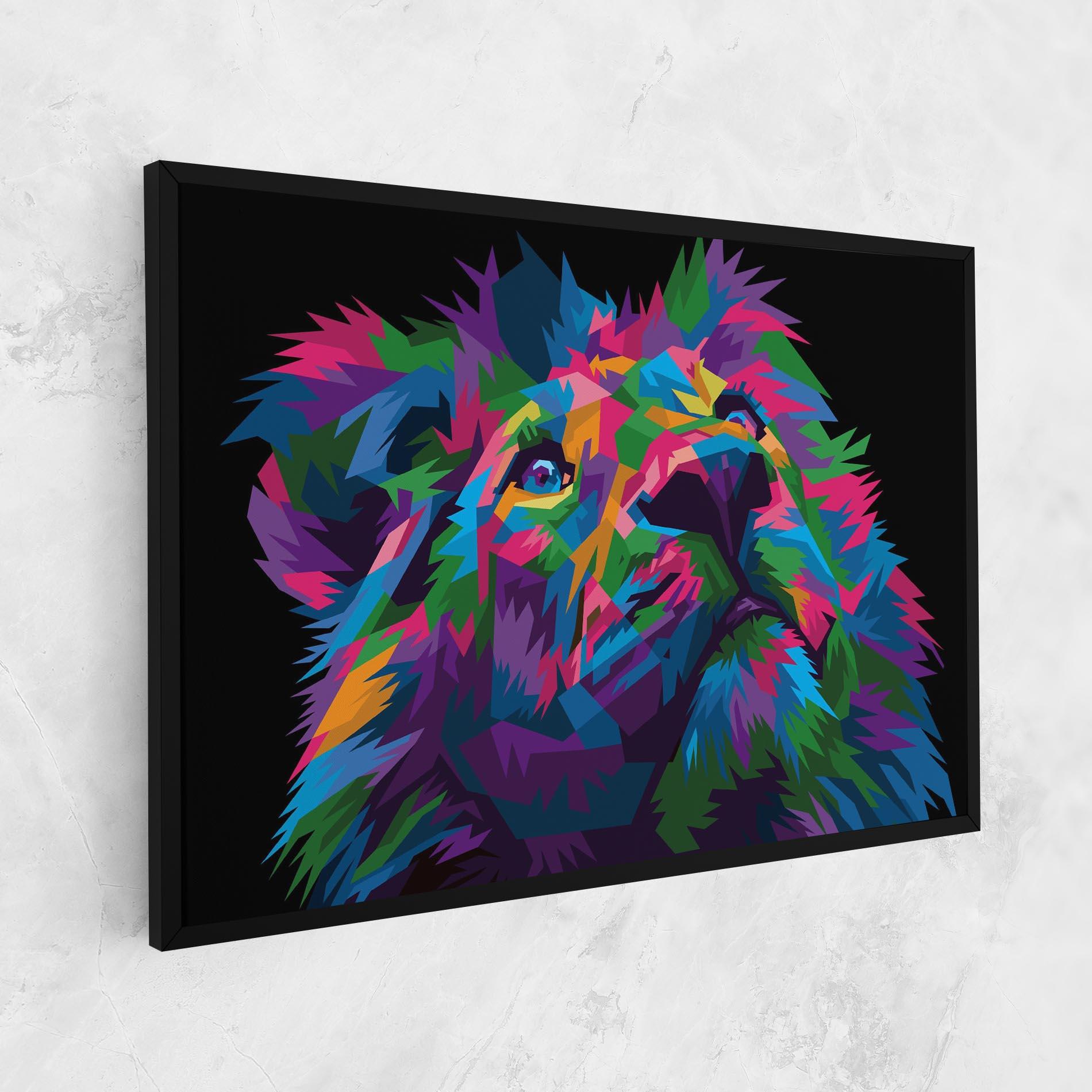 Leinwandbild Cute Color Lion mockup 1