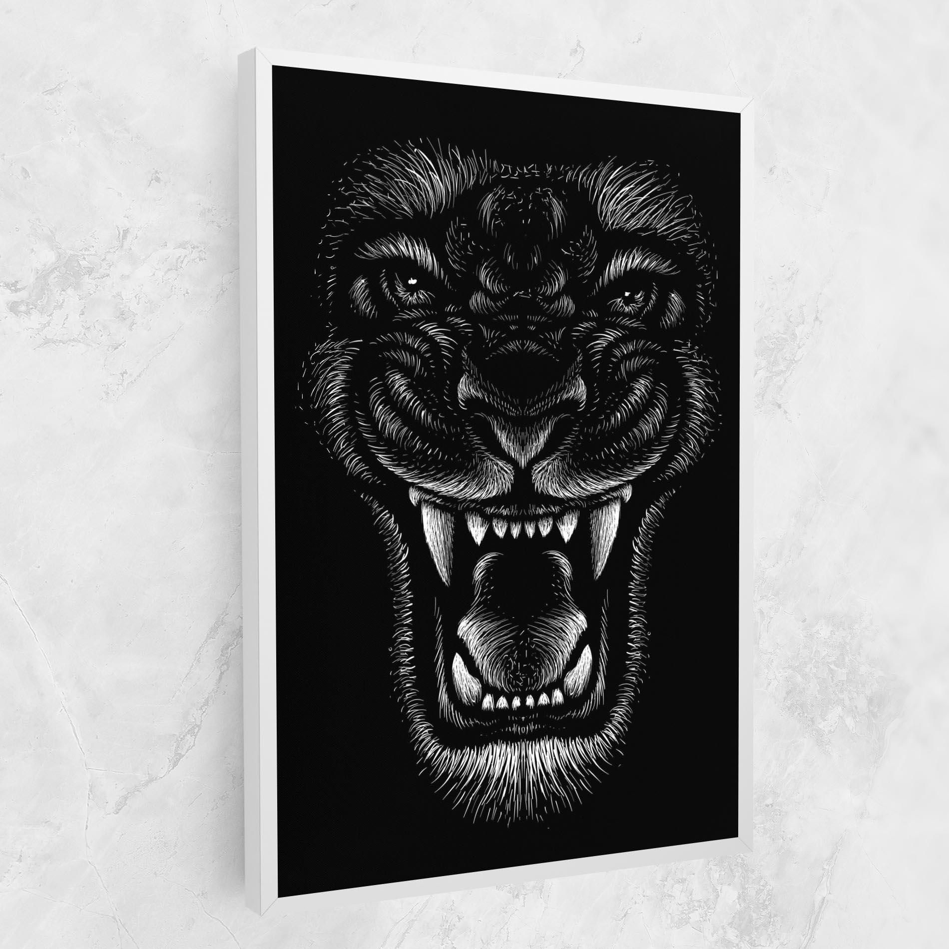 Leinwandbild Lion Bite mockup 1