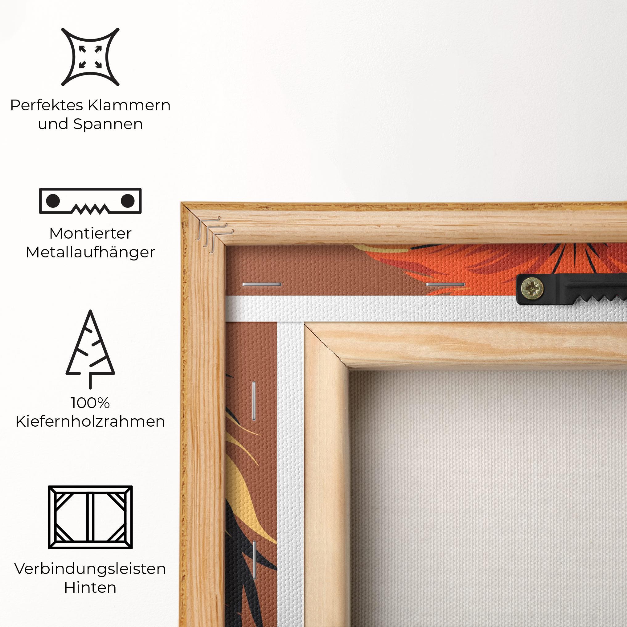 Leinwandbild African Lion mockup 5