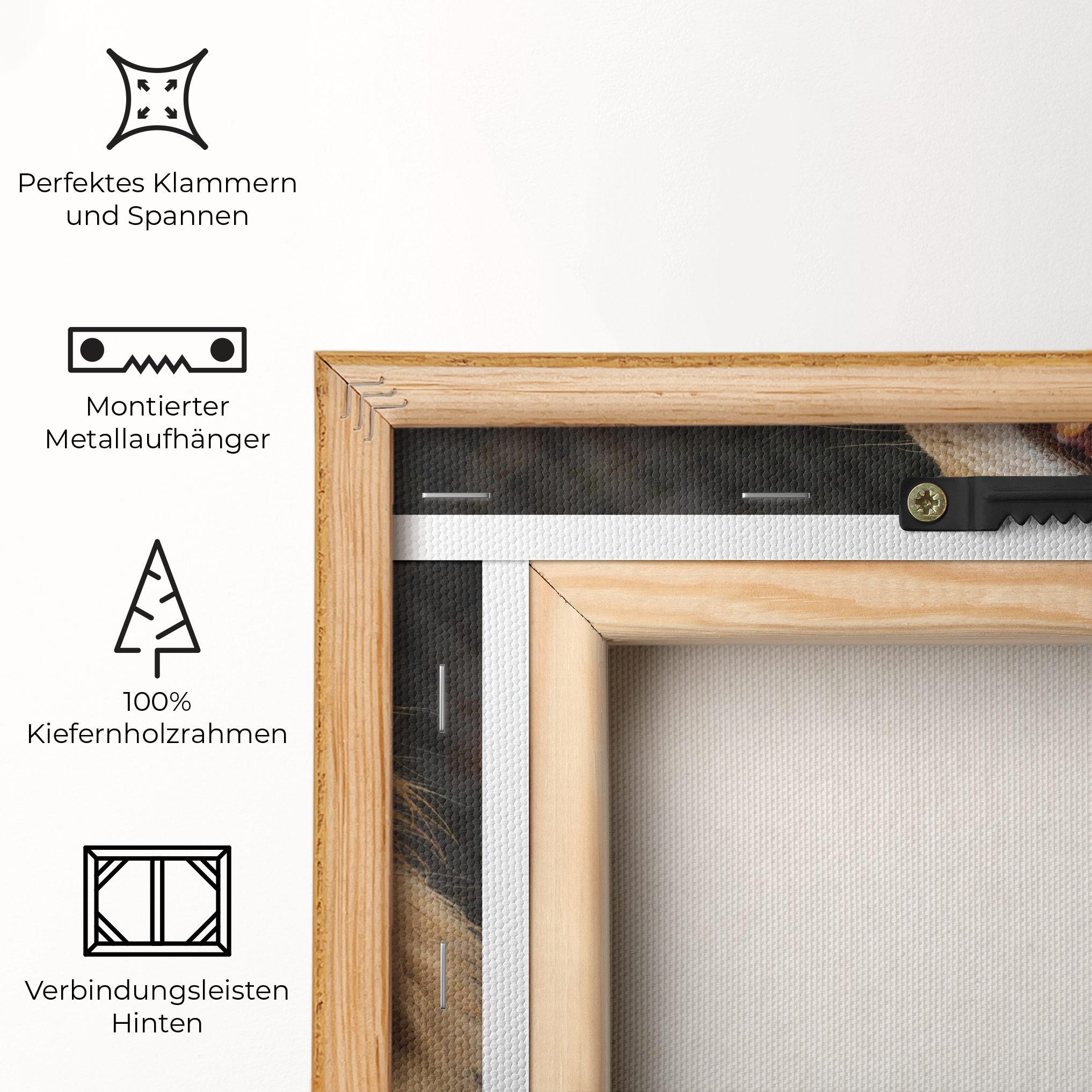 Leinwandbild Angry Lion mockup 5