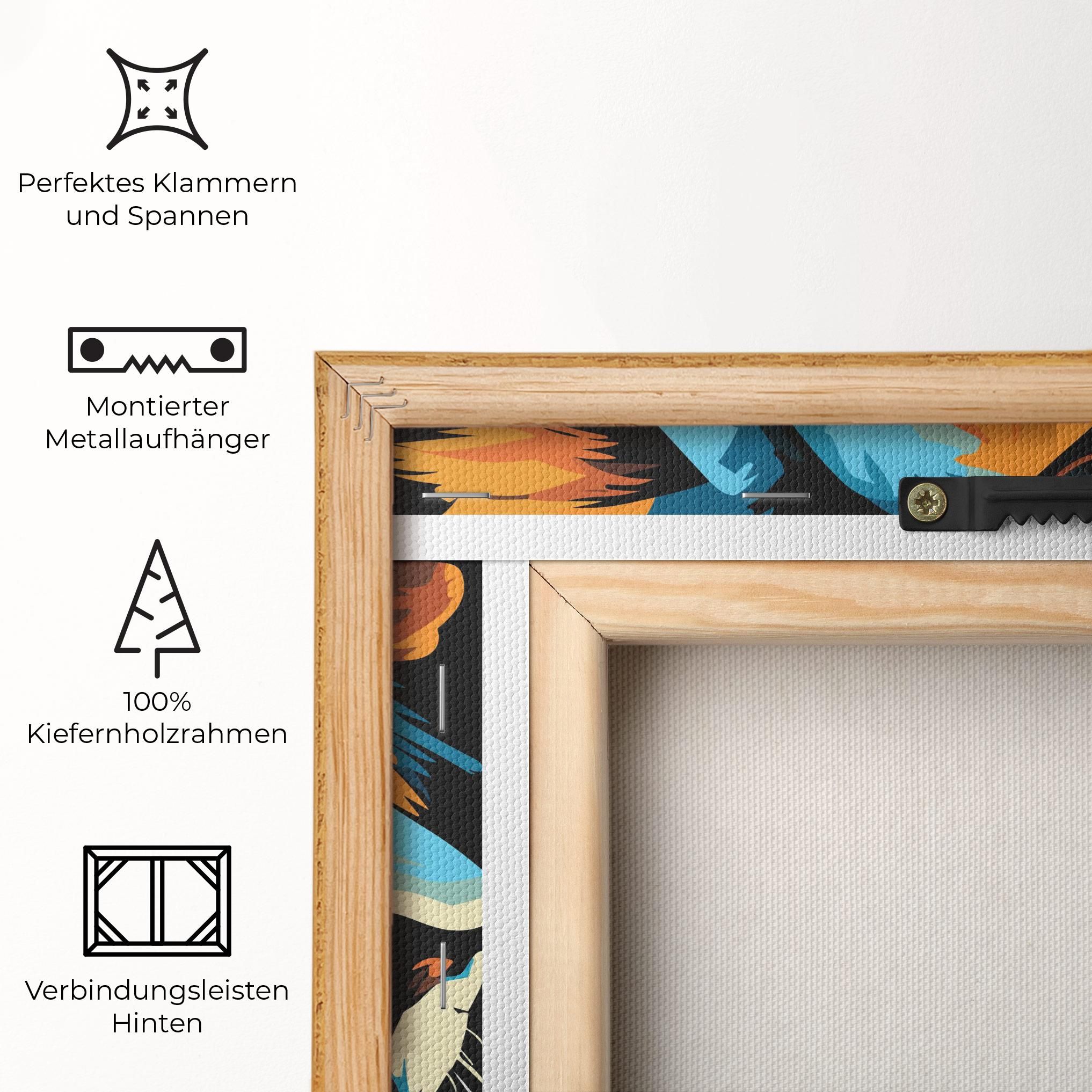 Blue Yellow Lion mockup 5