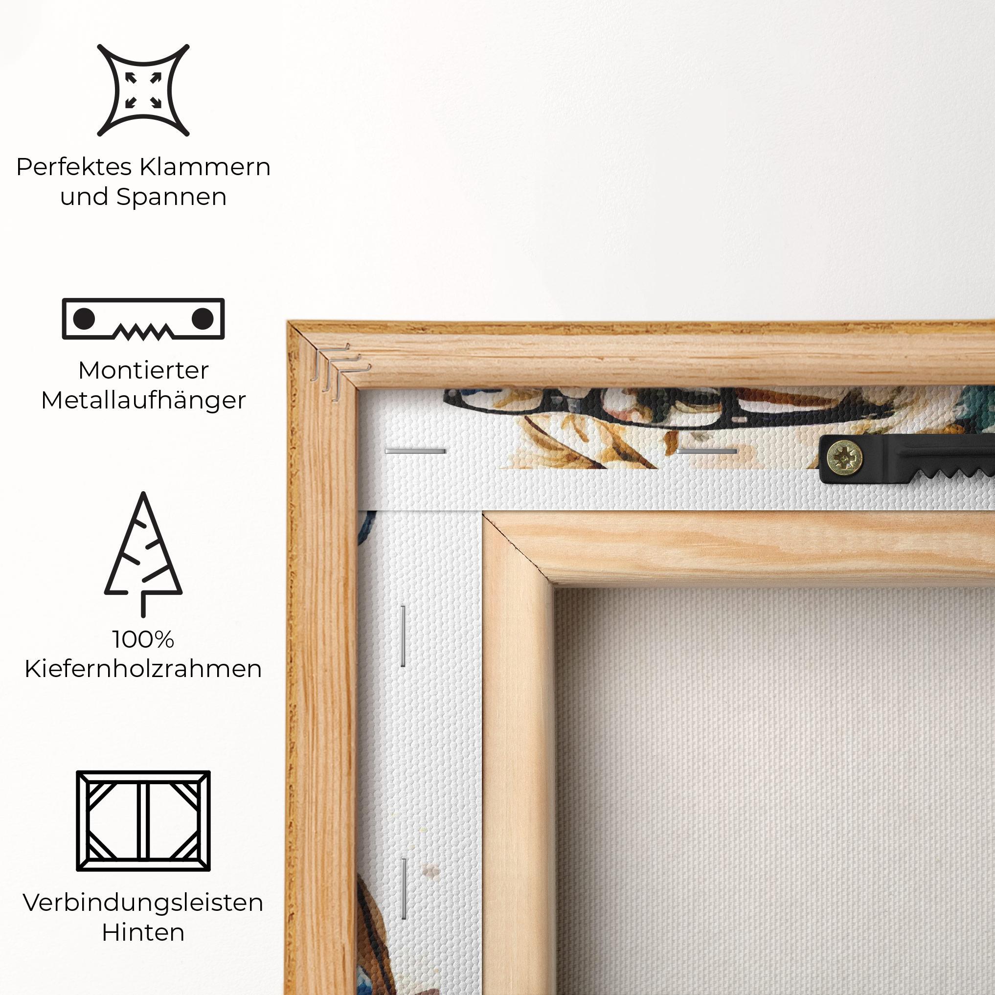 Leinwandbild Brown Suit Lion mockup 5