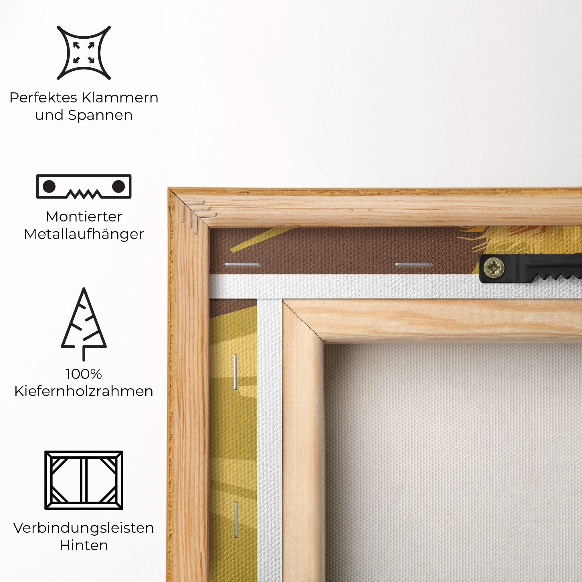 Leinwandbild Lion Art mockup 5