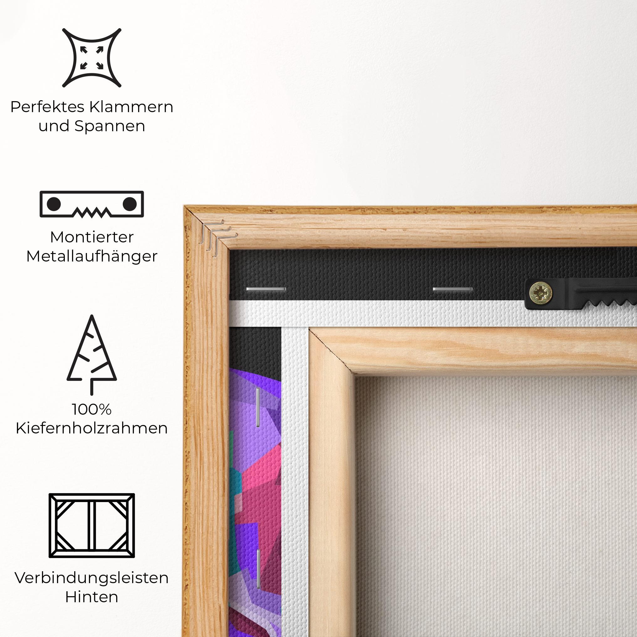 Leinwandbild Lion Walking mockup 5